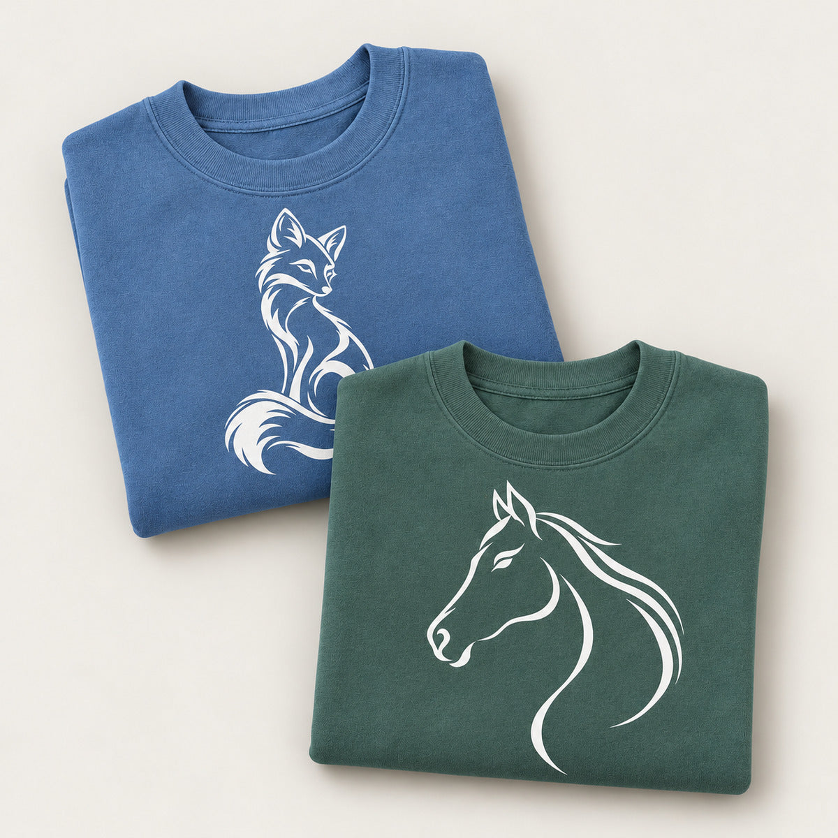 Line Art — garment-dyed Comfort Colors sweatshirts, The Known Pack
