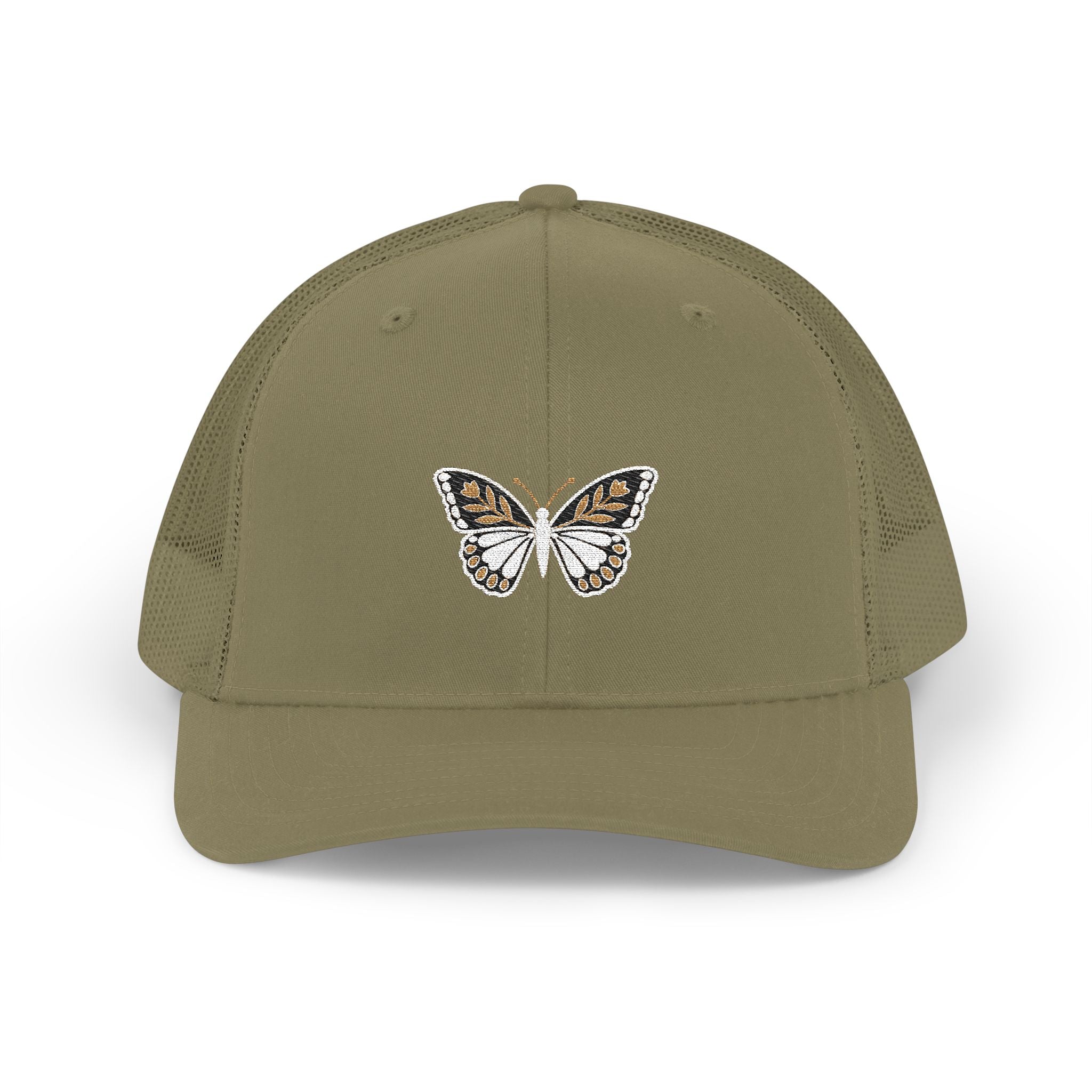 Golden Butterfly — Embroidered Trucker Hat