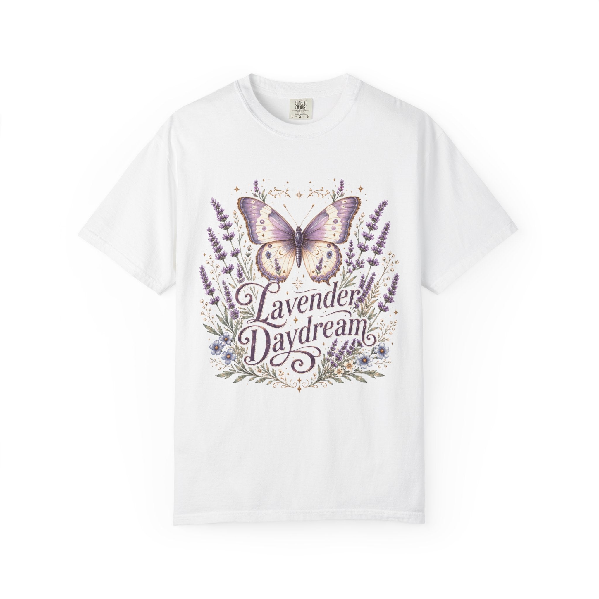 Lavender Daydream - Butterfly & Lavender Botanical Tee