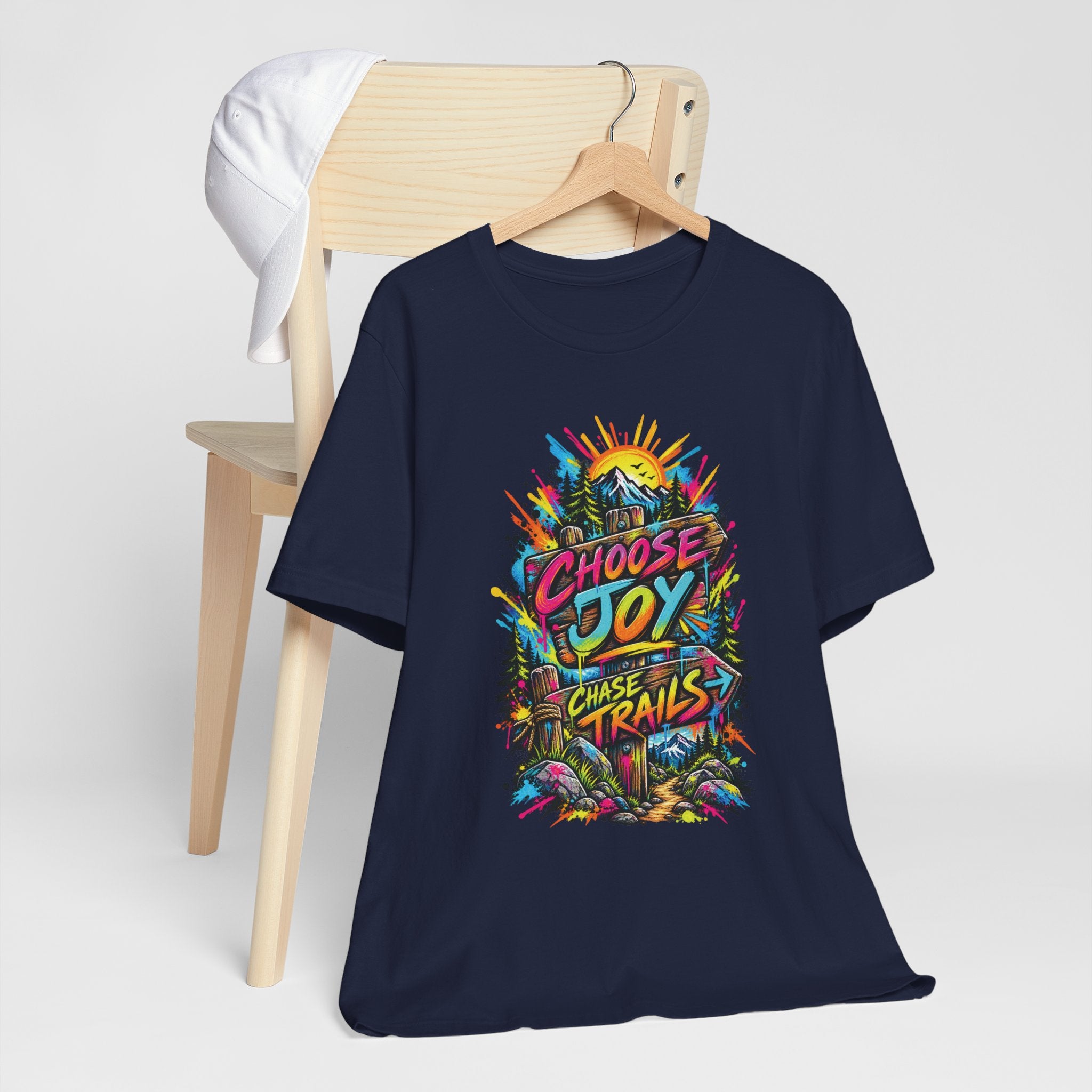 Choose Joy Wildflower T-Shirt — Garment-Dyed Cotton
