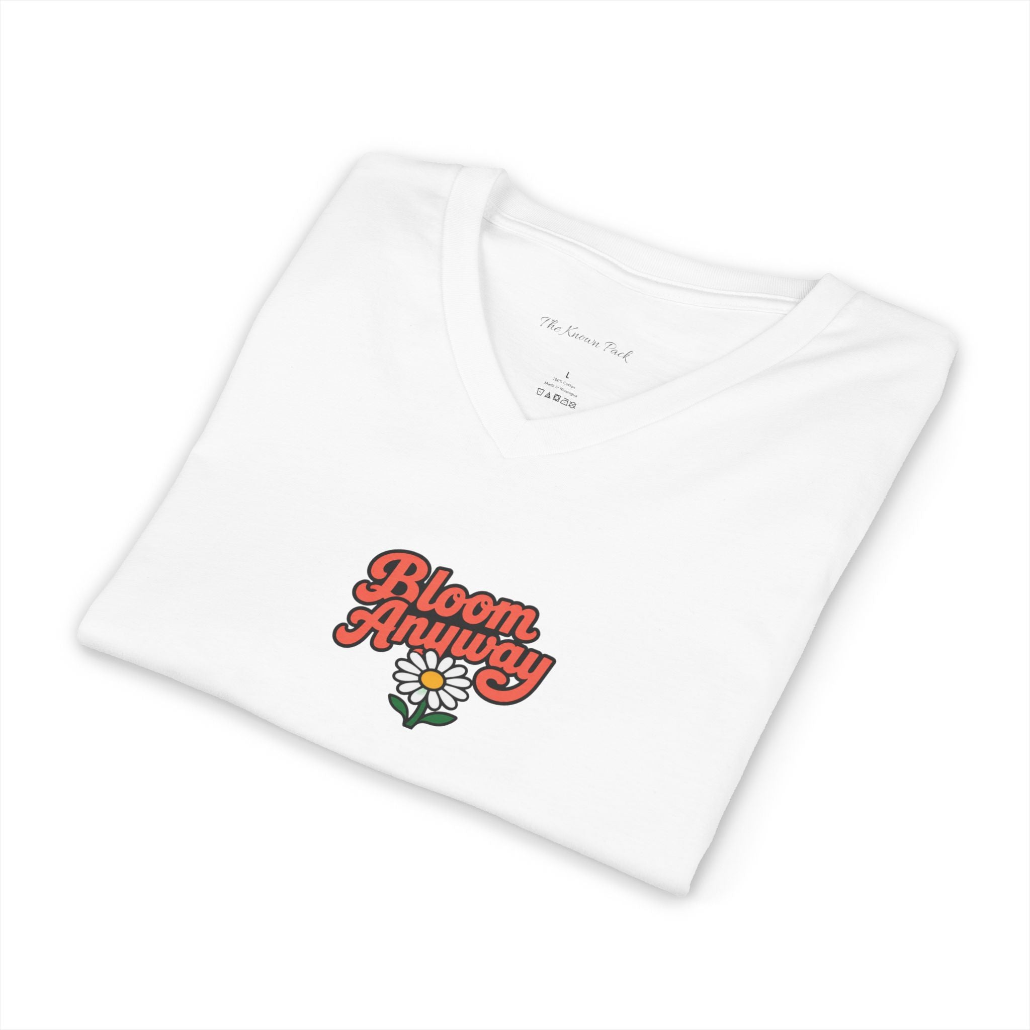 Bloom Anyway — V-Neck Tee