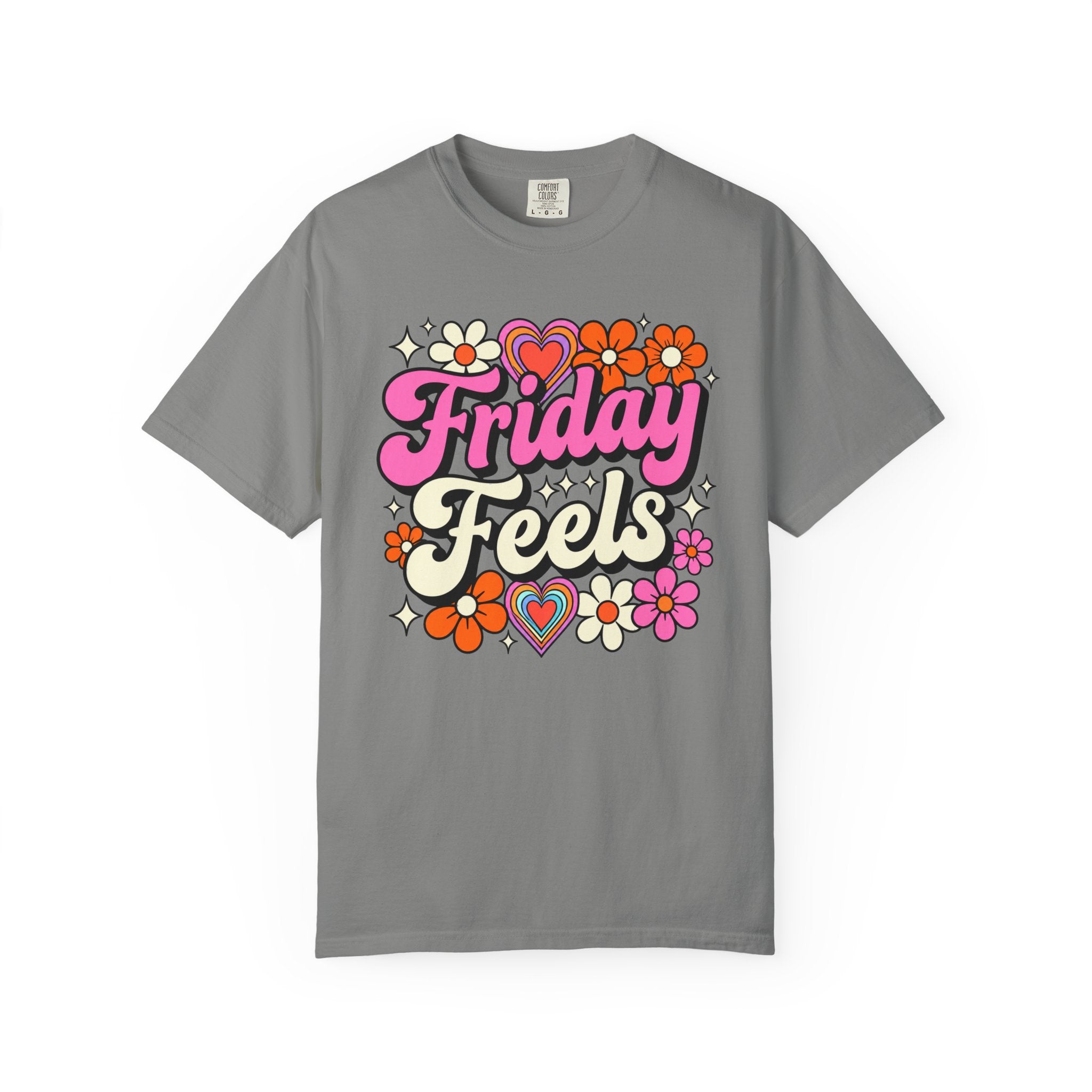 Friday Feels - Retro Groovy Floral Tee