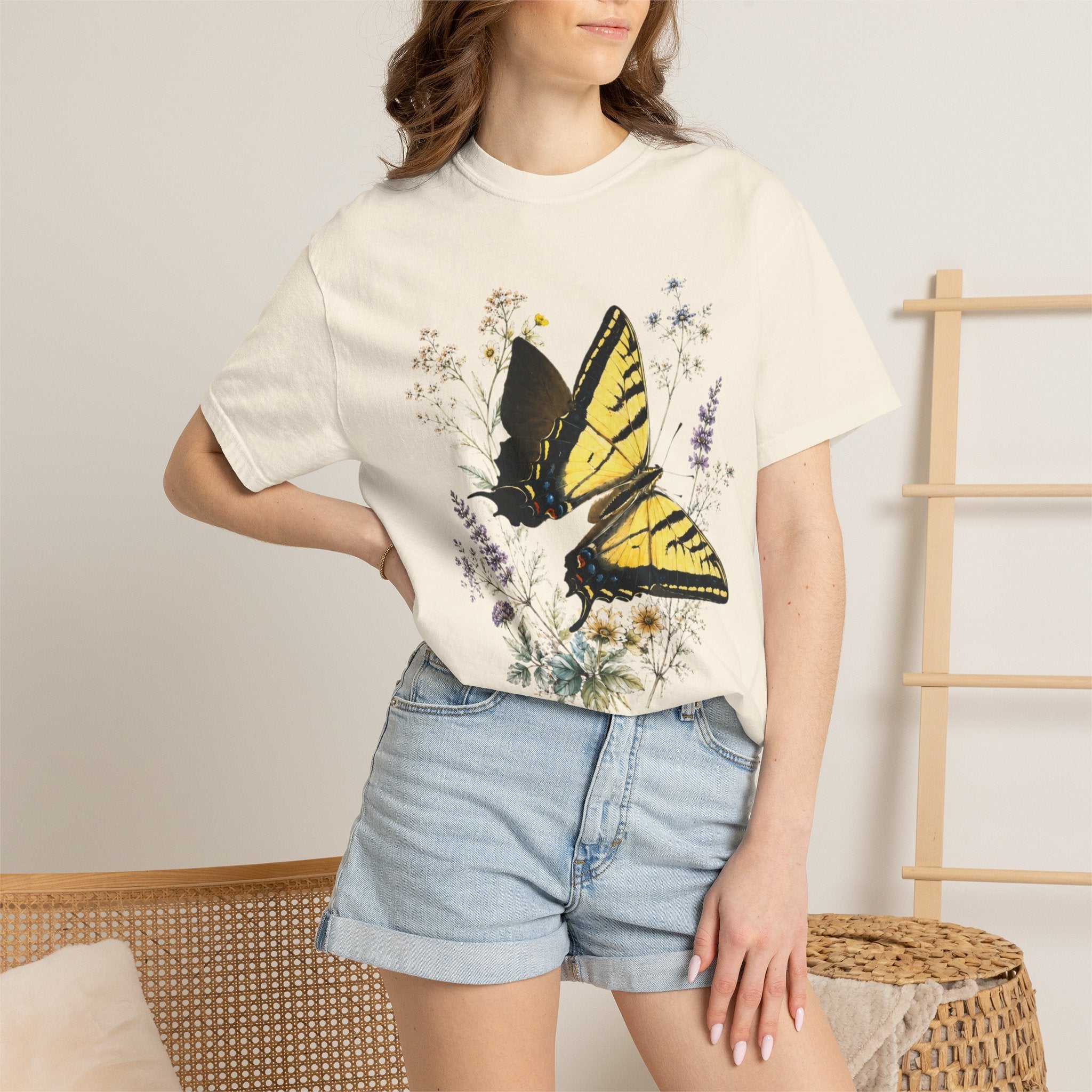 Swallowtail Butterfly - Botanical Wildflower Tee