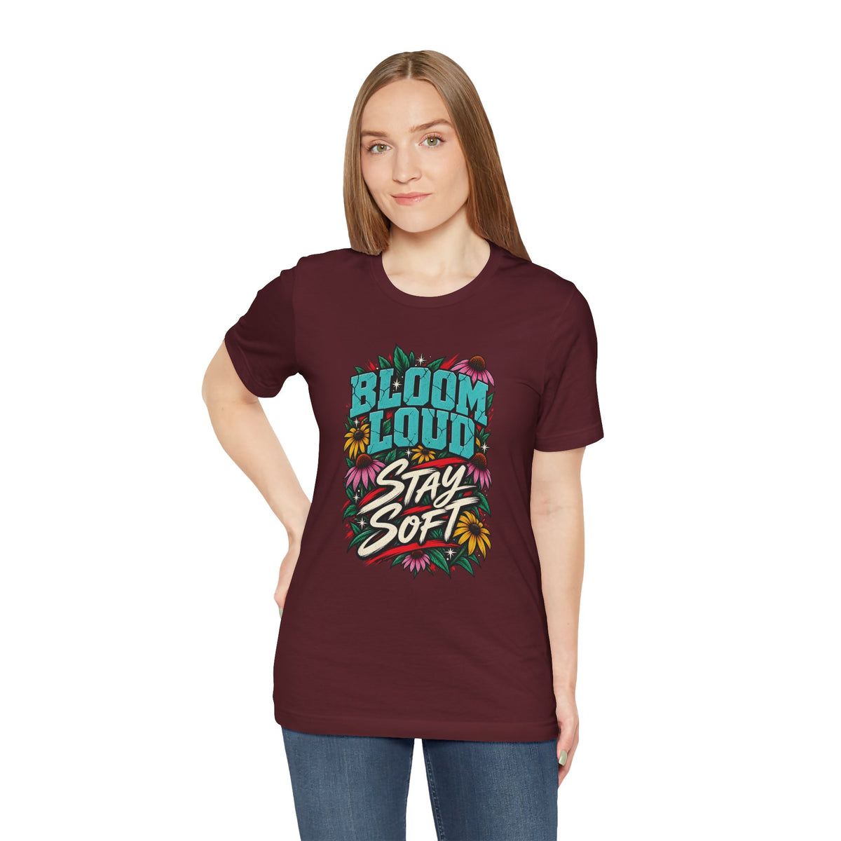 Bloom Loud Floral T-Shirt — Garment-Dyed Cotton
