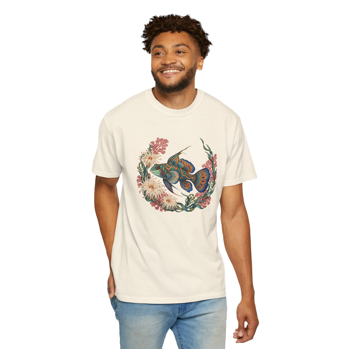 Reef Royalty — Blue & Orange Reef Fish T-Shirt