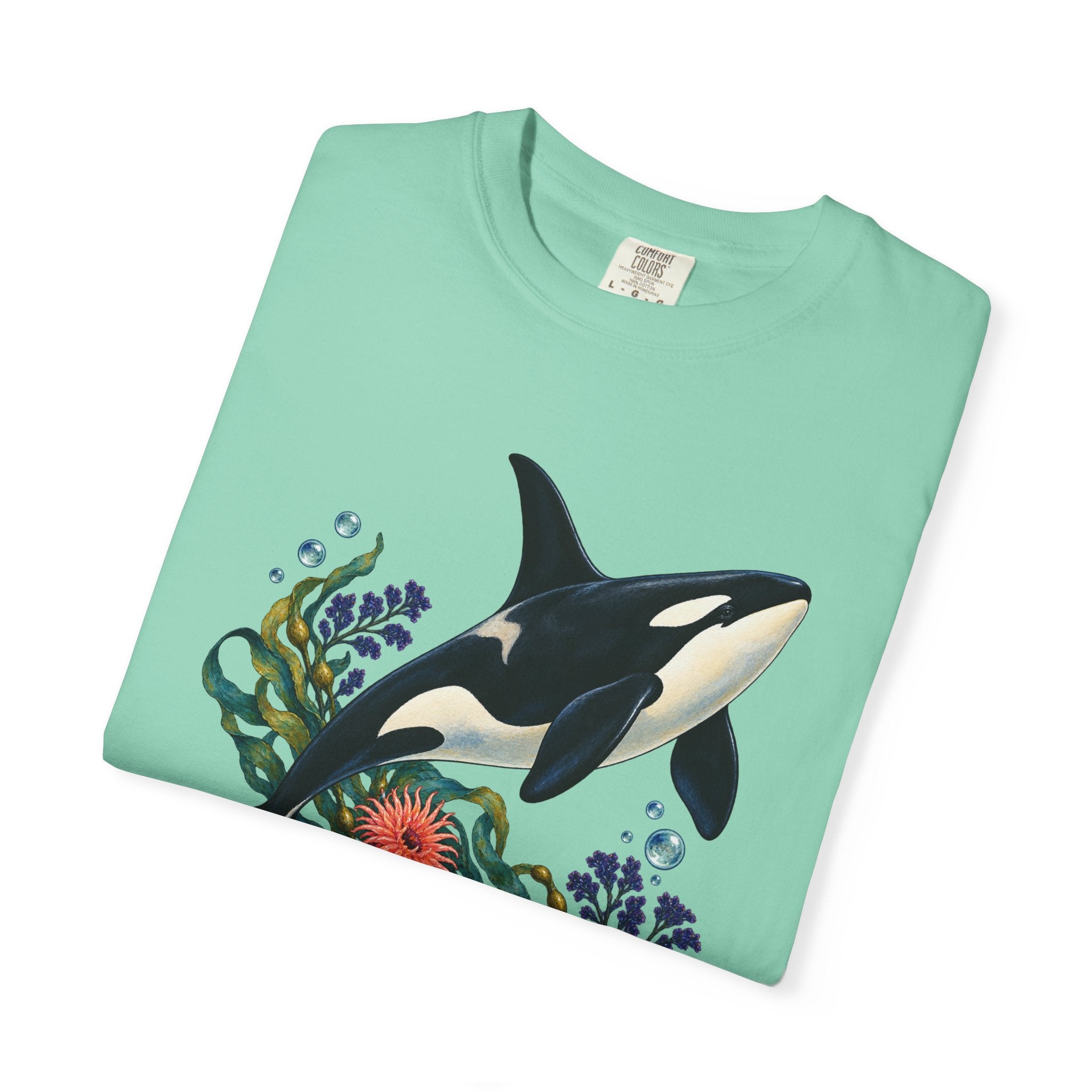 Orca, Kelp & Anemone T-Shirt — Garment-Dyed Cotton