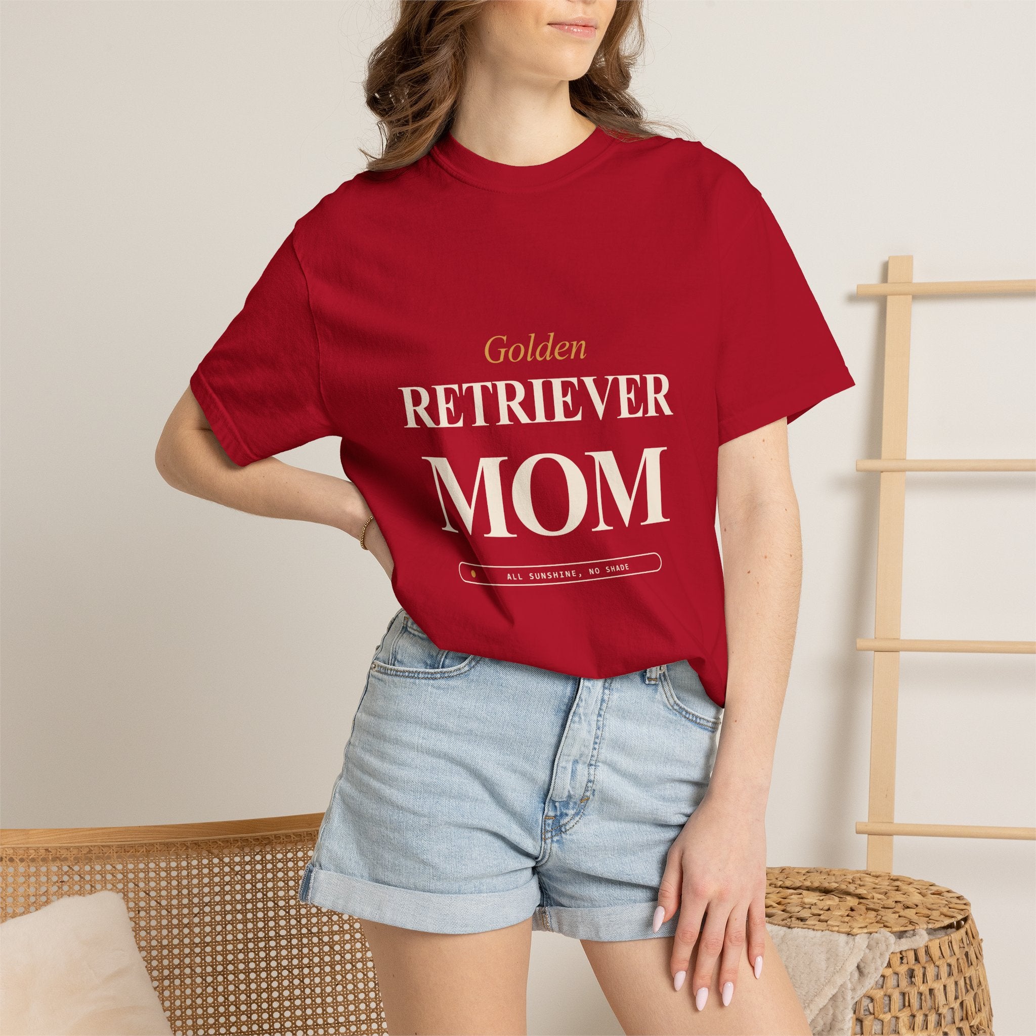 All Sunshine No Shade - Golden Retriever Mom (Dark Tee)