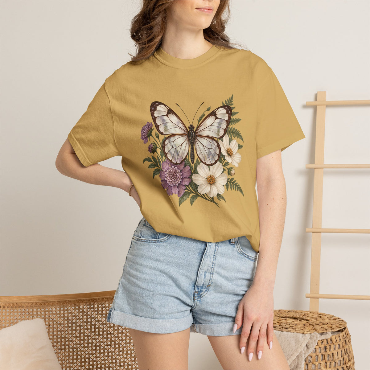 Butterfly Shirt — On Quiet Wings Botanical Tee
