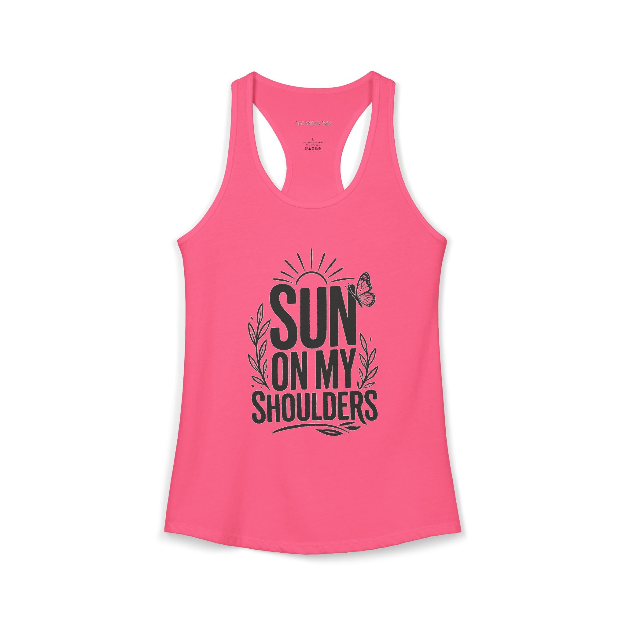 Sun on My Shoulders — Women's Racerback Tank
