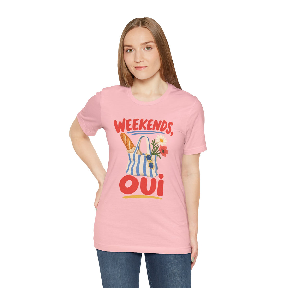 Weekend Oui French Quote T-Shirt