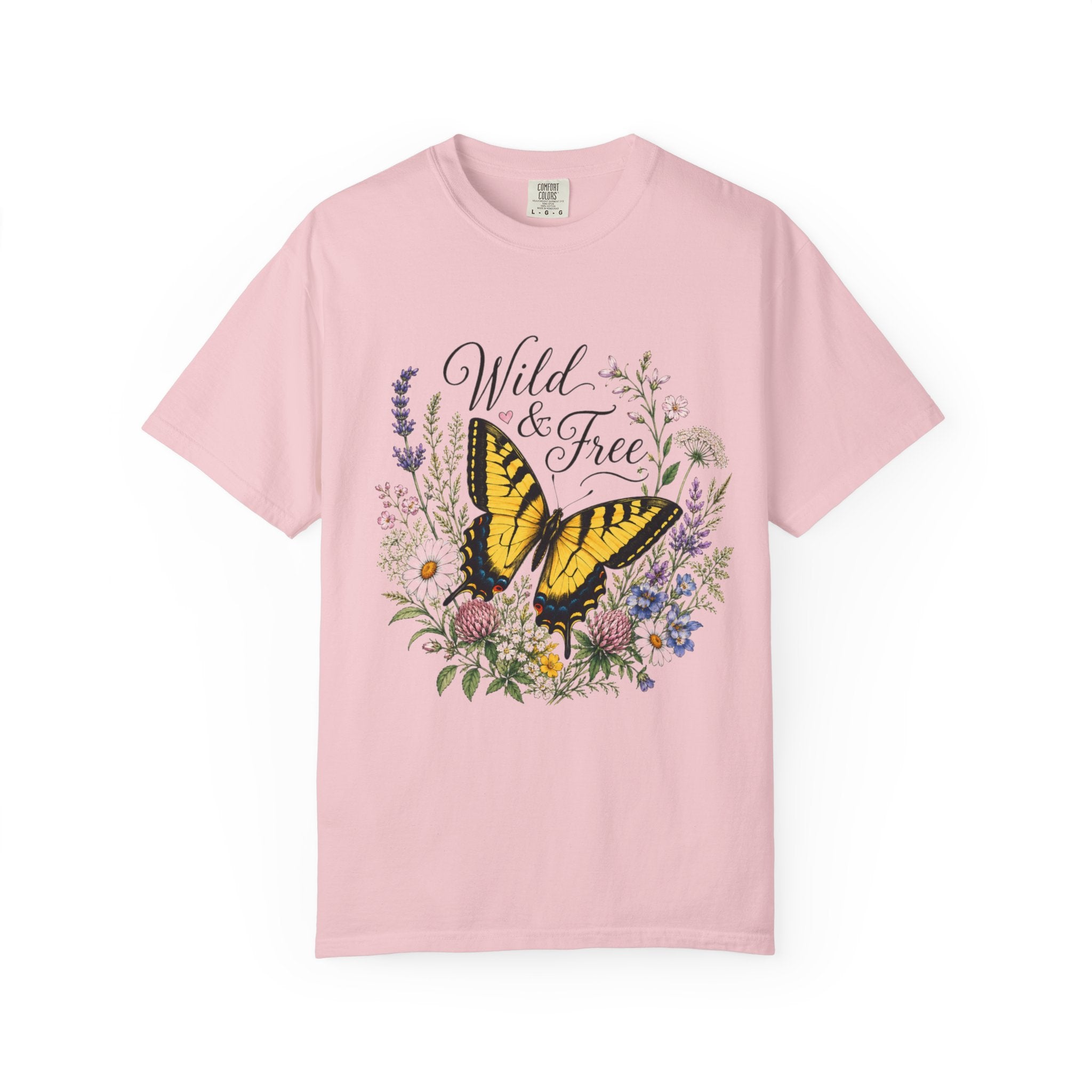 Wild & Free - Butterfly Wildflower Tee