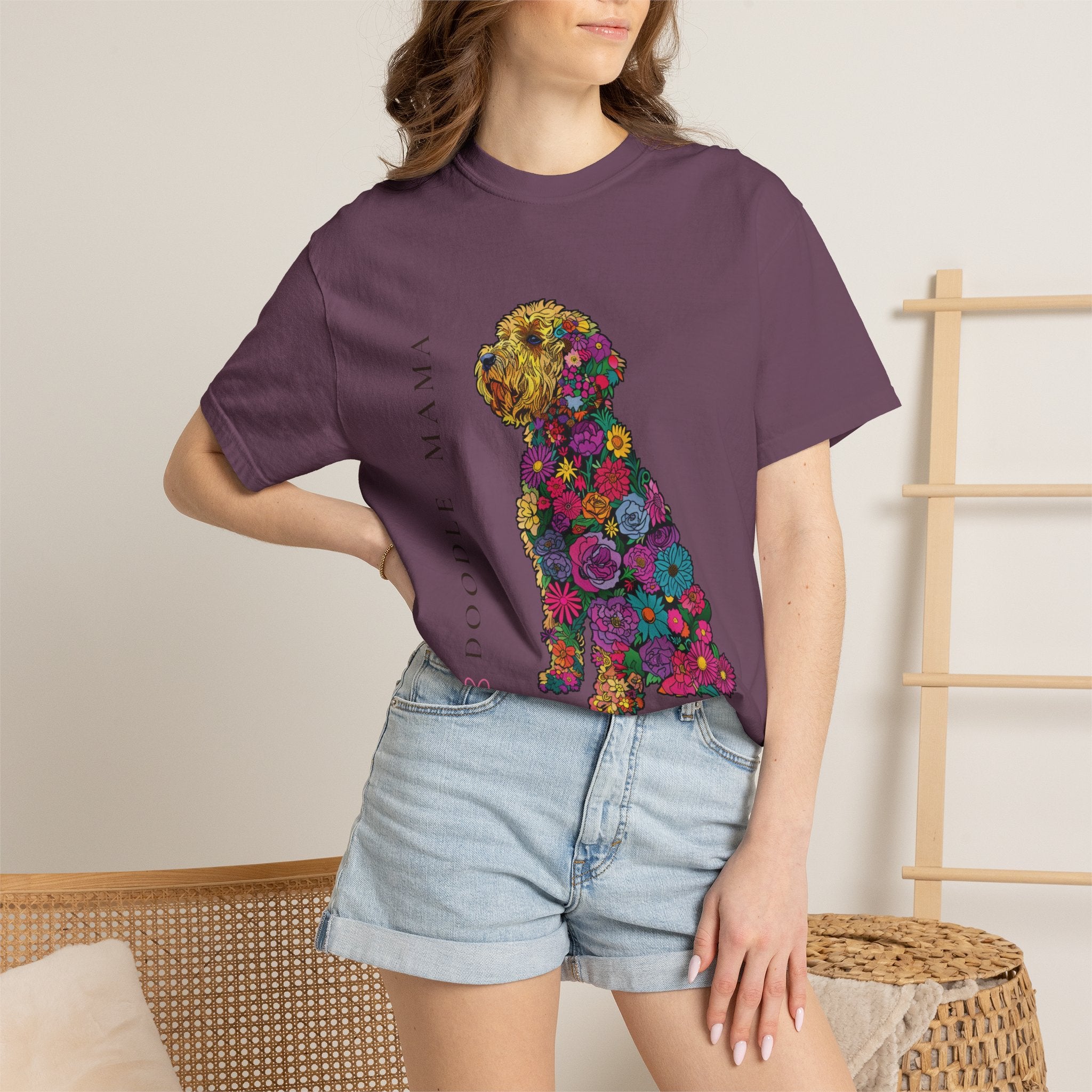 Doodle Mama - Floral Doodle Tee