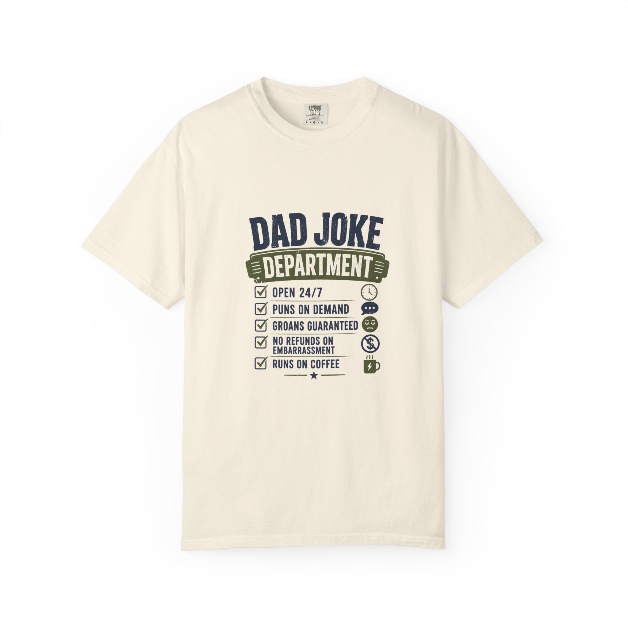 Dad Joke Department dad humor tee lifestyle mockup