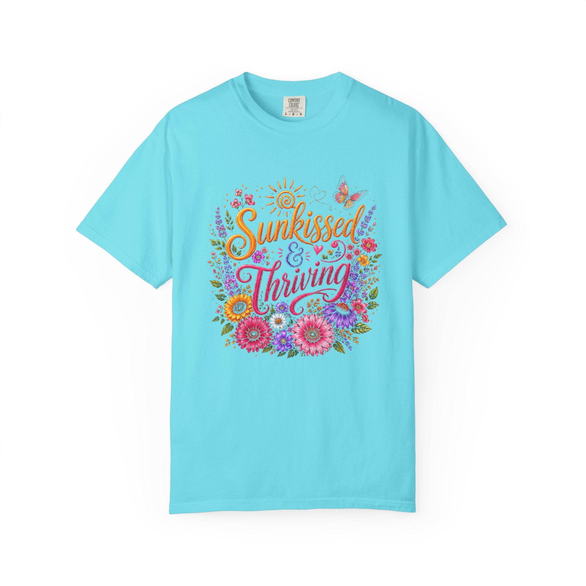 Sunkissed & Thriving - Retro Floral Summer Tee
