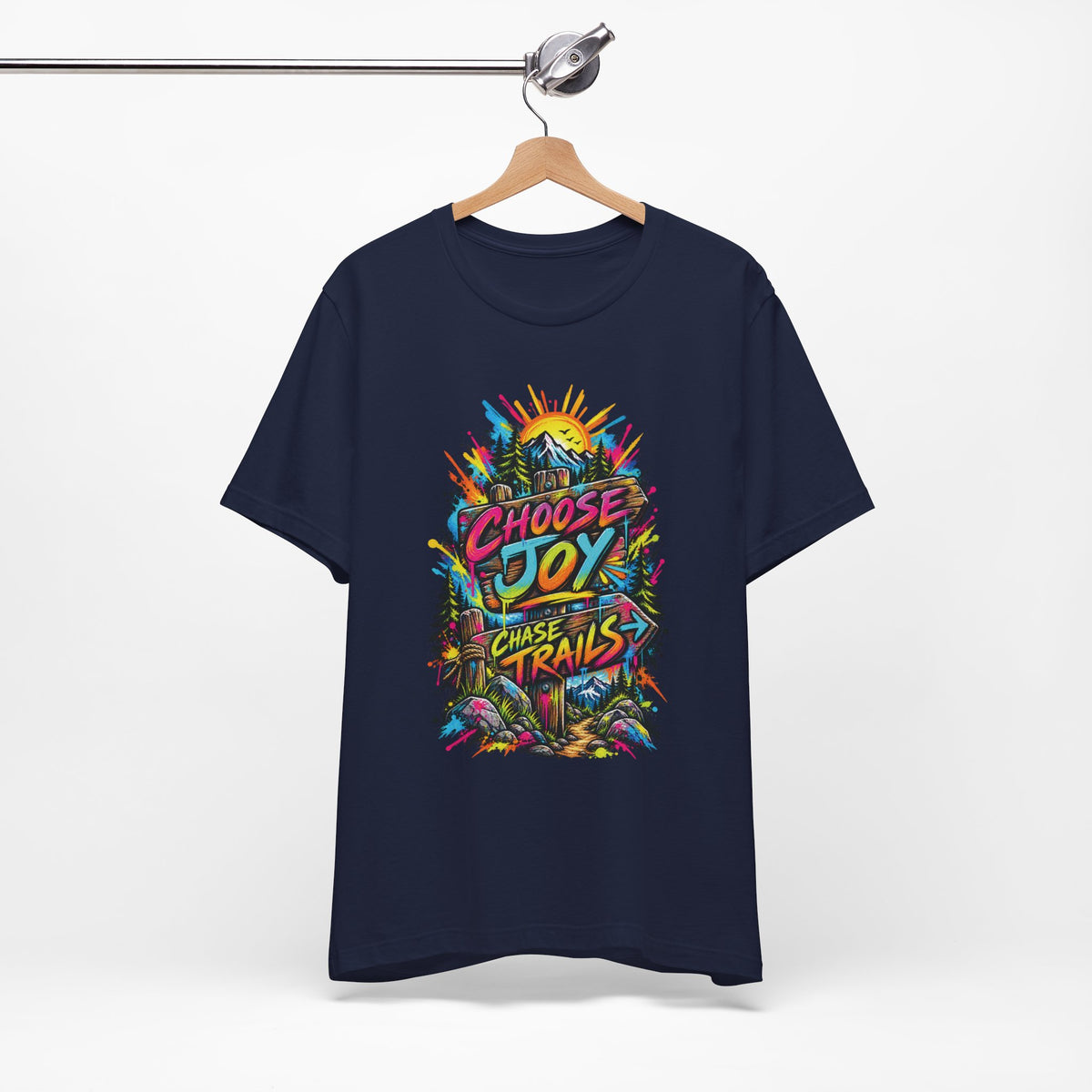 Choose Joy Wildflower T-Shirt — Garment-Dyed Cotton