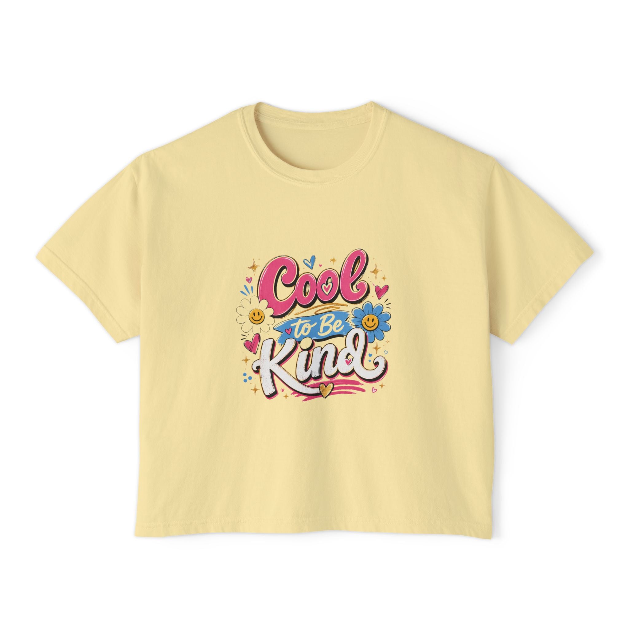 Cool to Be Kind — Boxy Cropped Tee