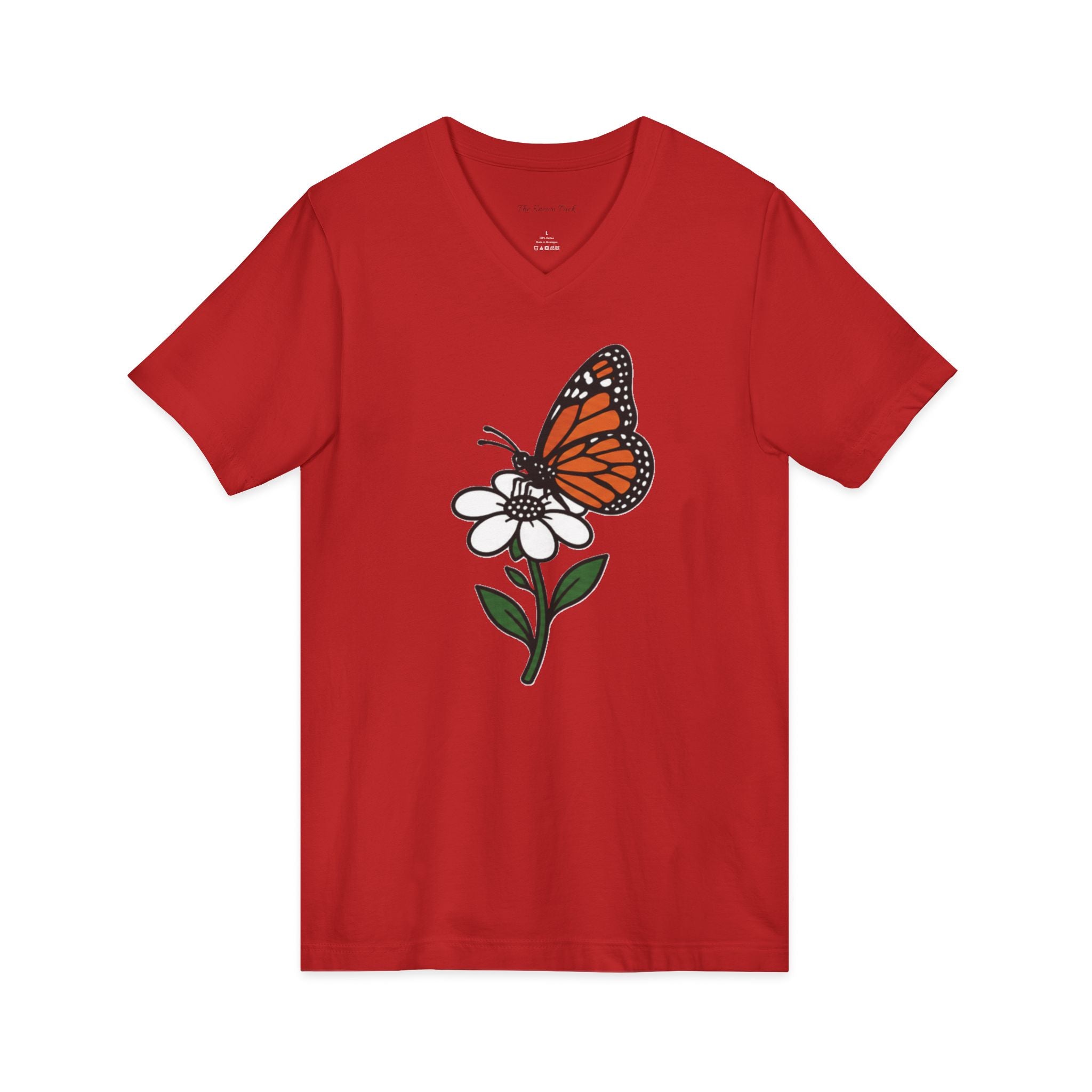 Bloom Butterfly — V-Neck Tee