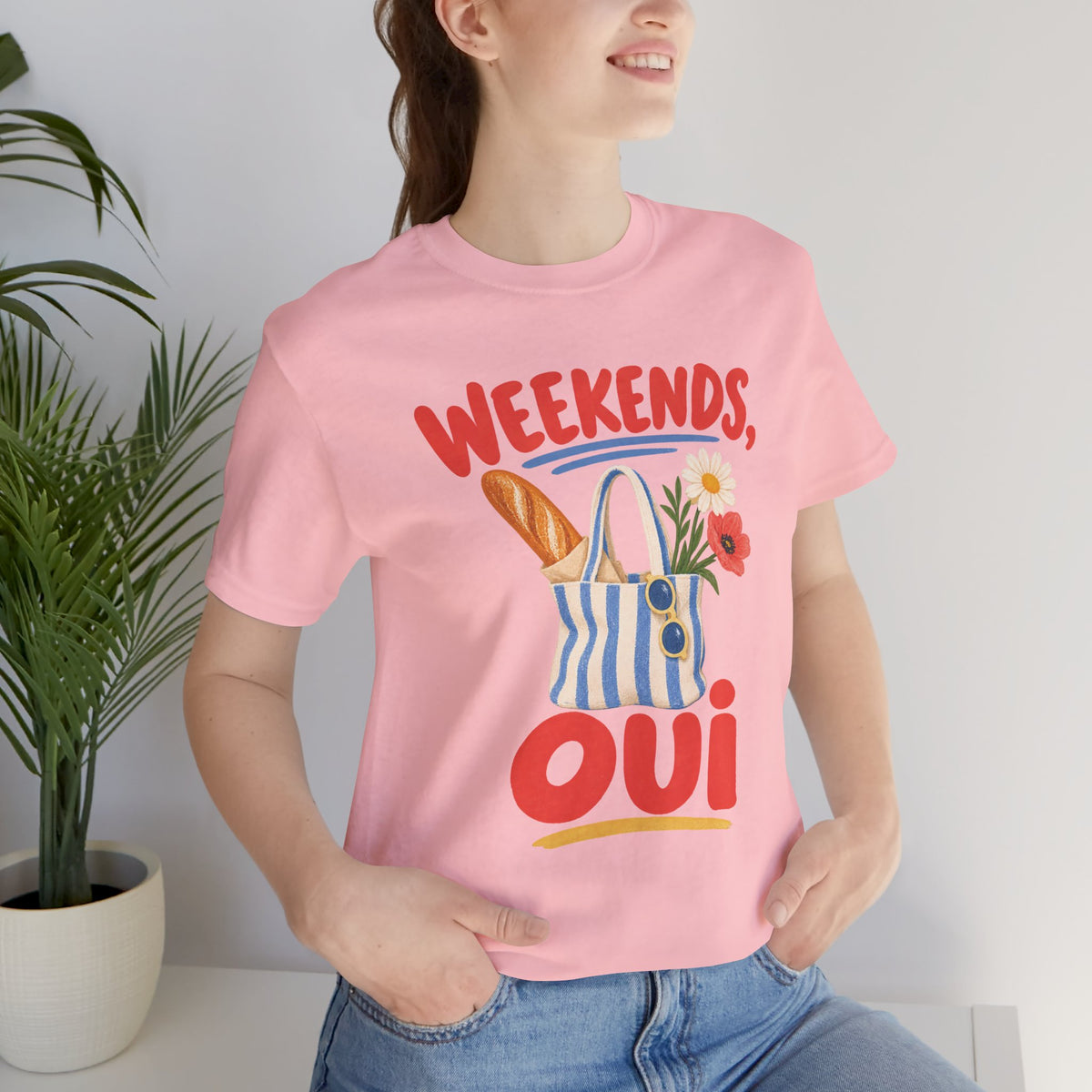 Weekend Oui French Quote T-Shirt