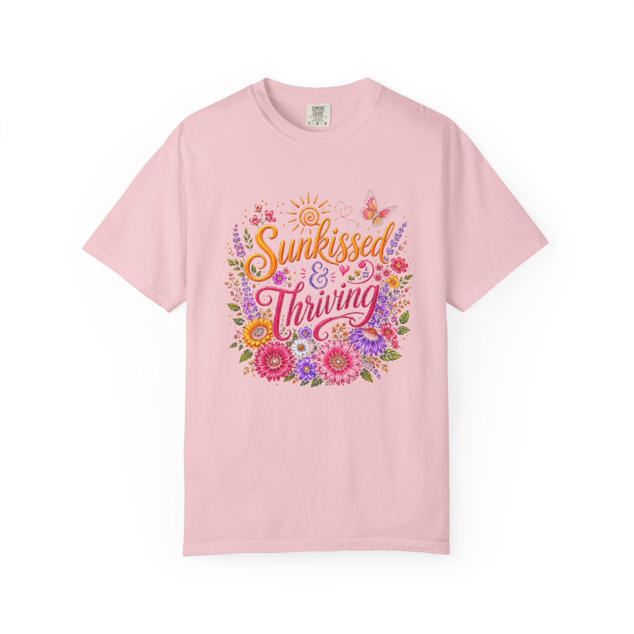 Sunkissed & Thriving - Retro Floral Summer Tee