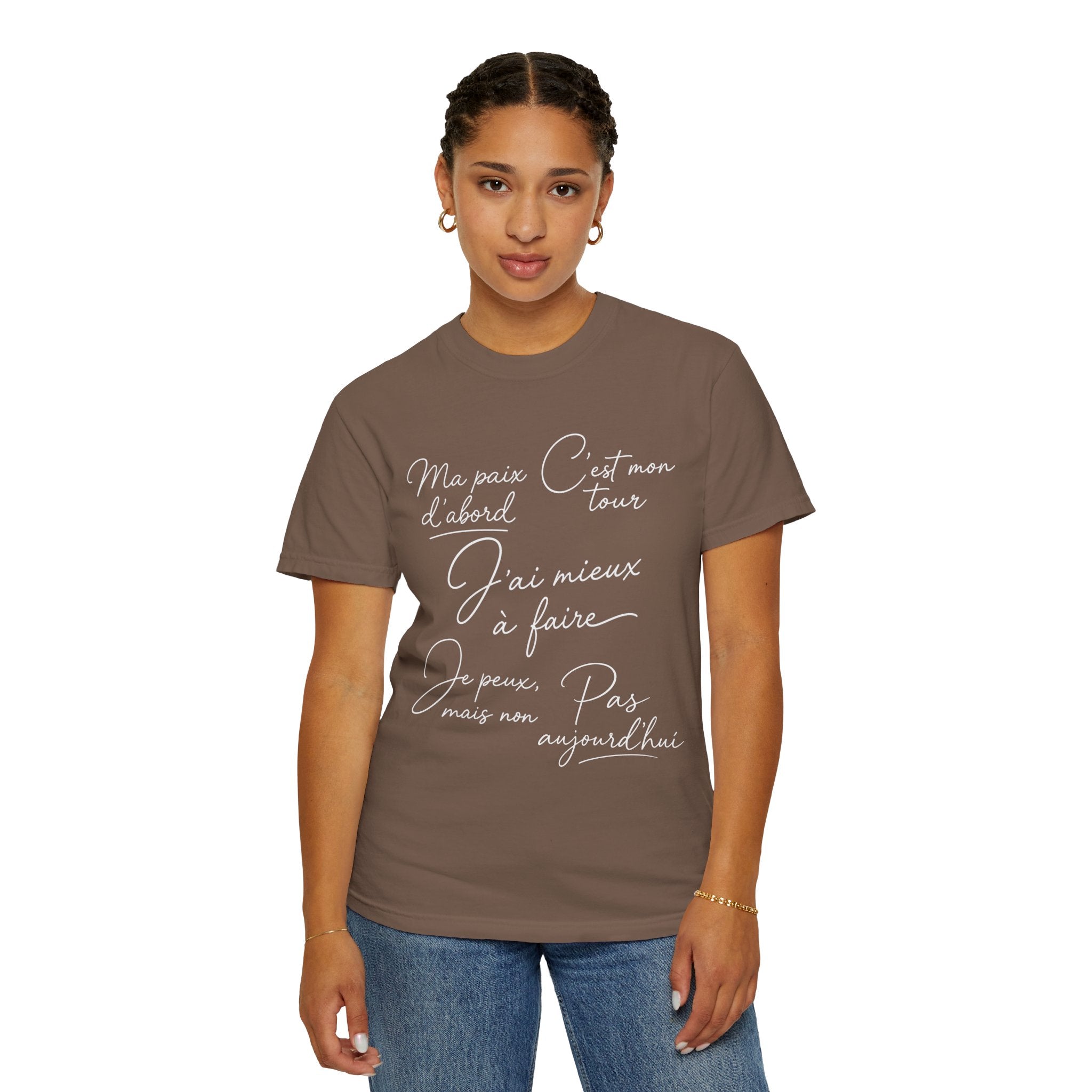 Pas Aujourd'hui French Quote T-Shirt — Garment-Dyed Cotton