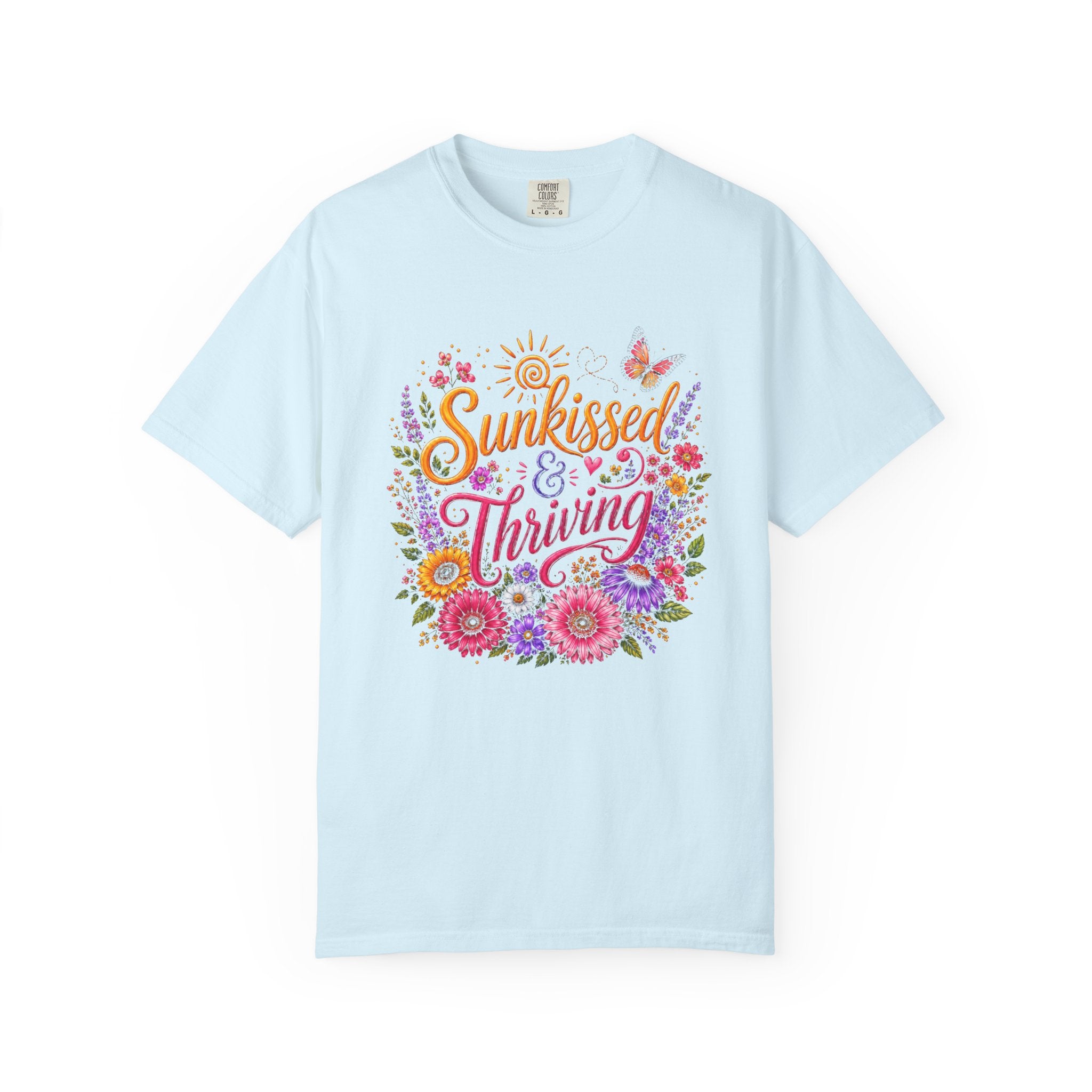 Sunkissed & Thriving - Retro Floral Summer Tee