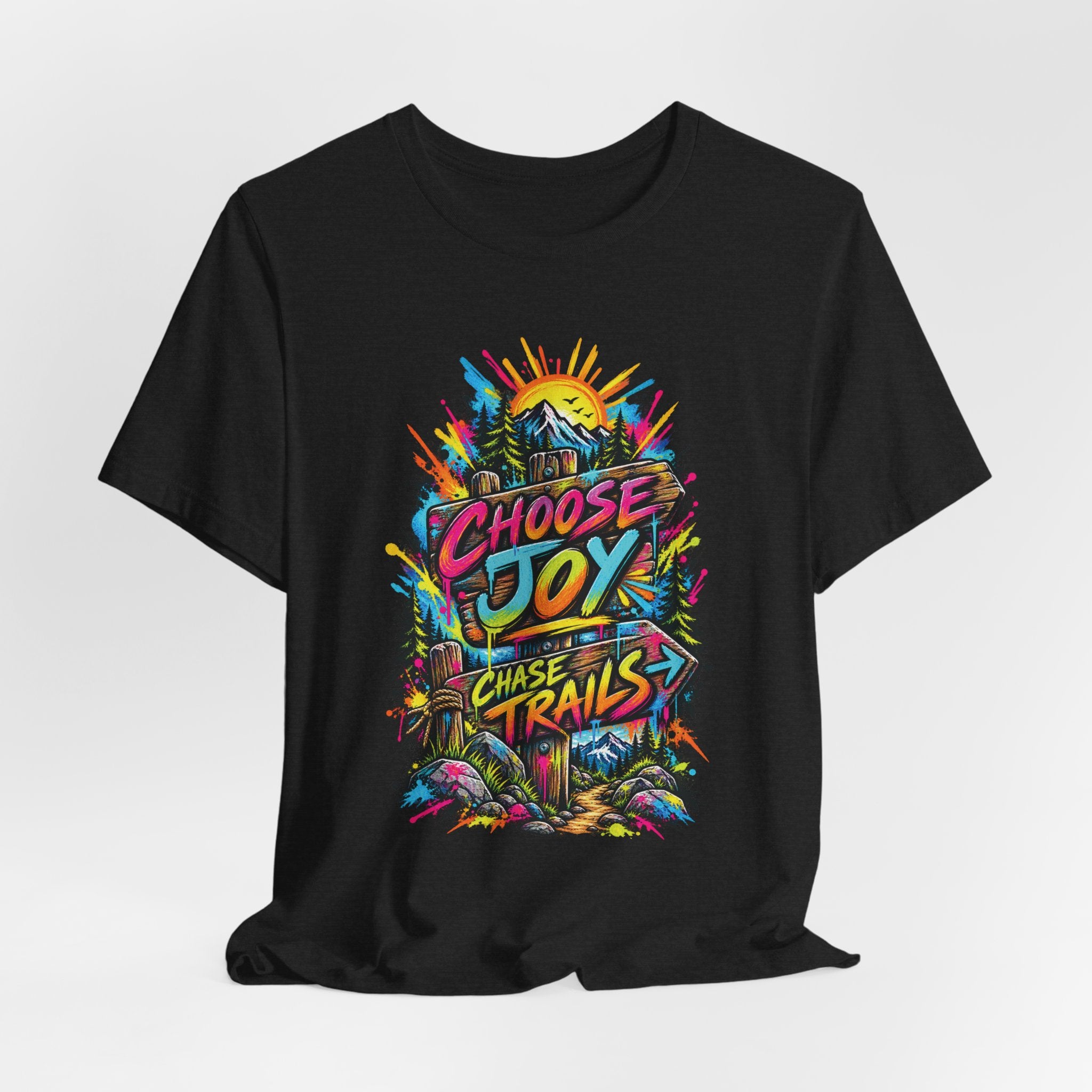 Choose Joy Wildflower T-Shirt — Garment-Dyed Cotton