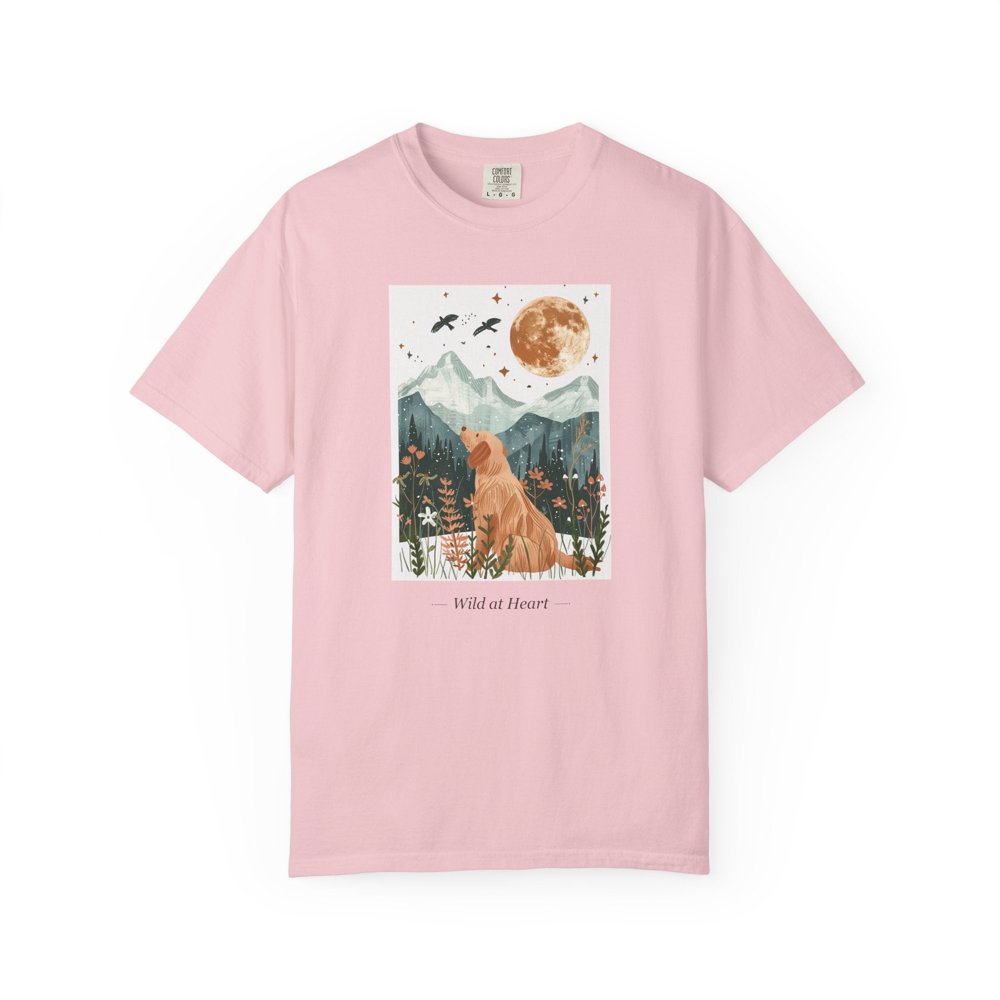 Wild at Heart - Folk Art Golden Retriever