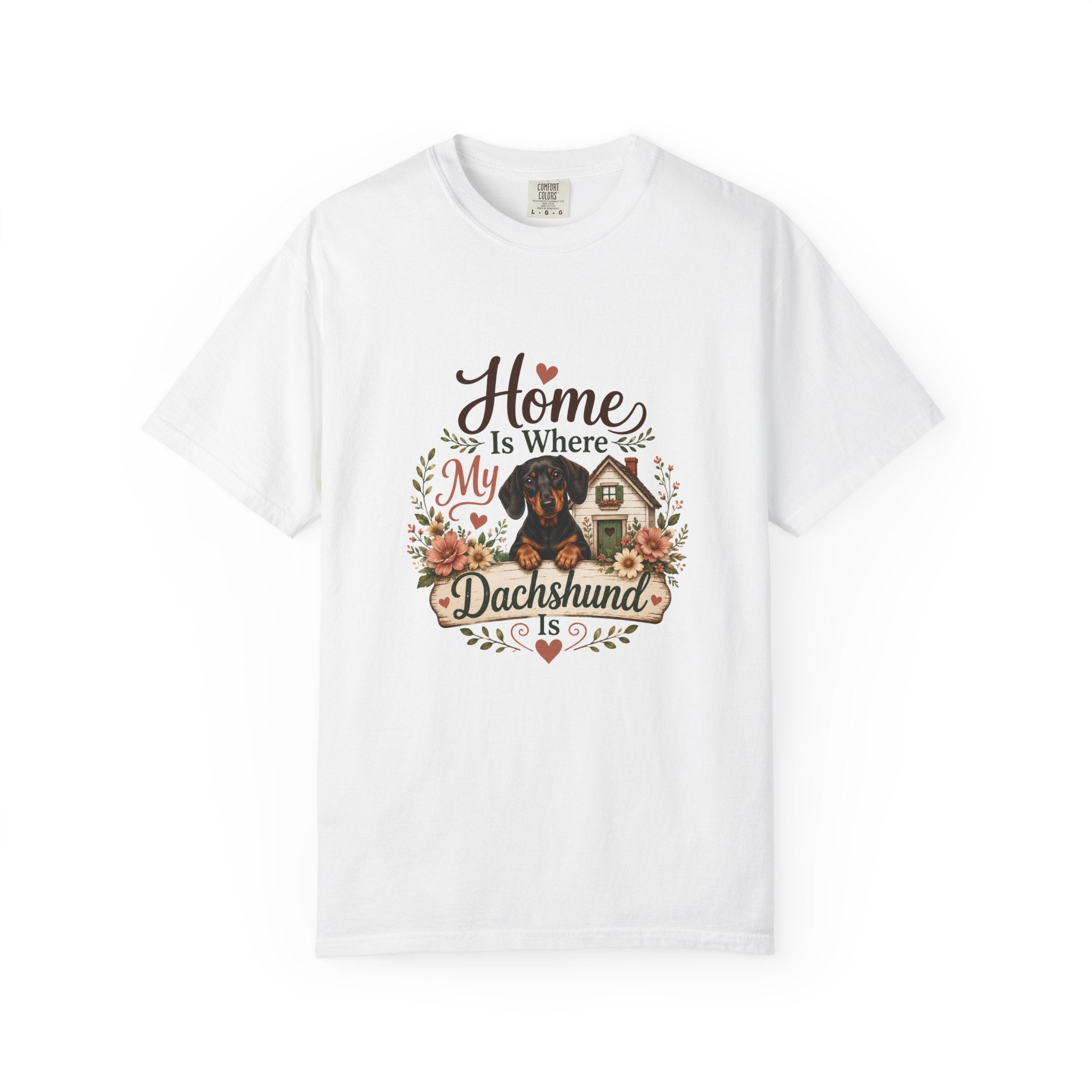 Home Is Where My Dachshund Is Doxie shirt lifestyle mockup