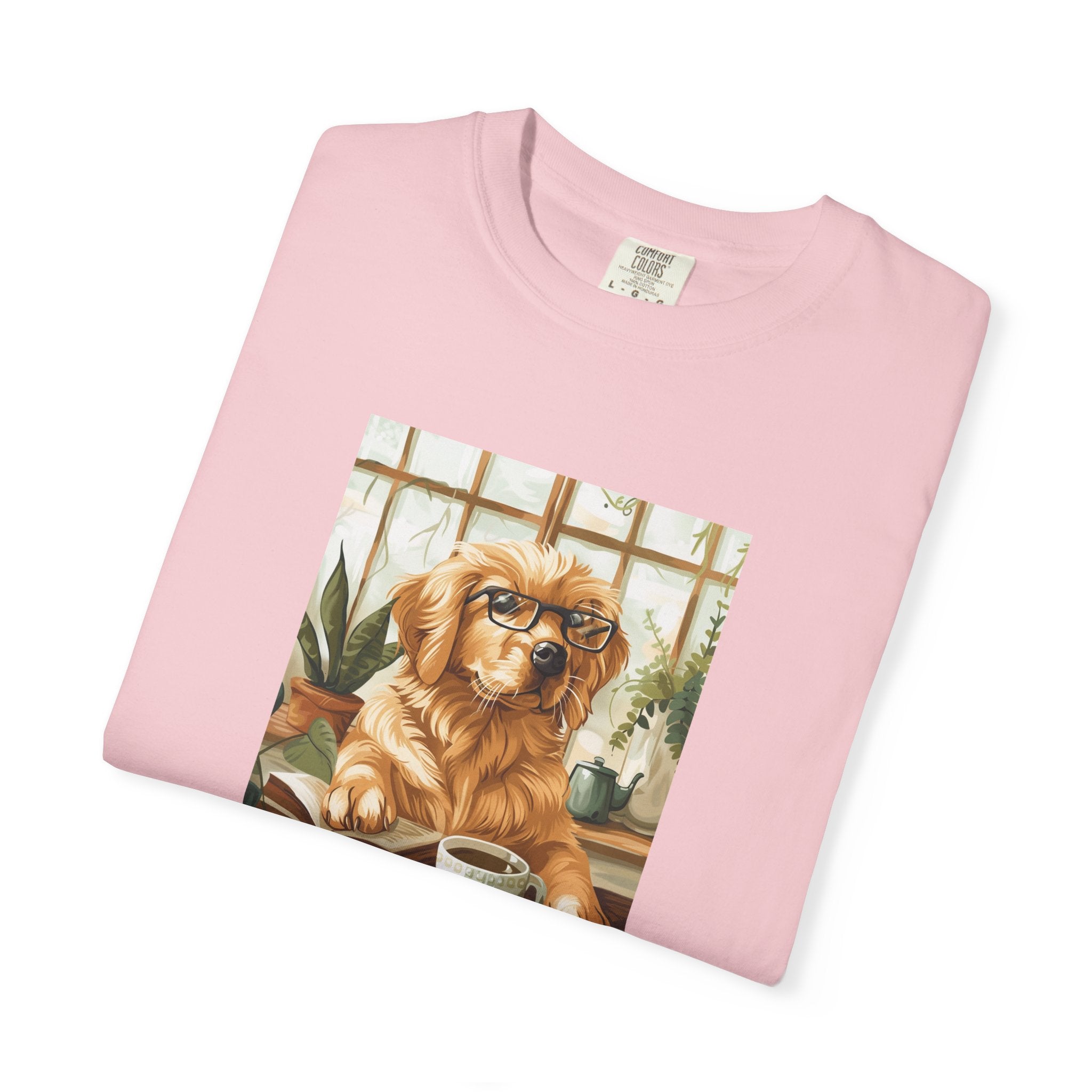 Working From Home - Golden Retriever Tee