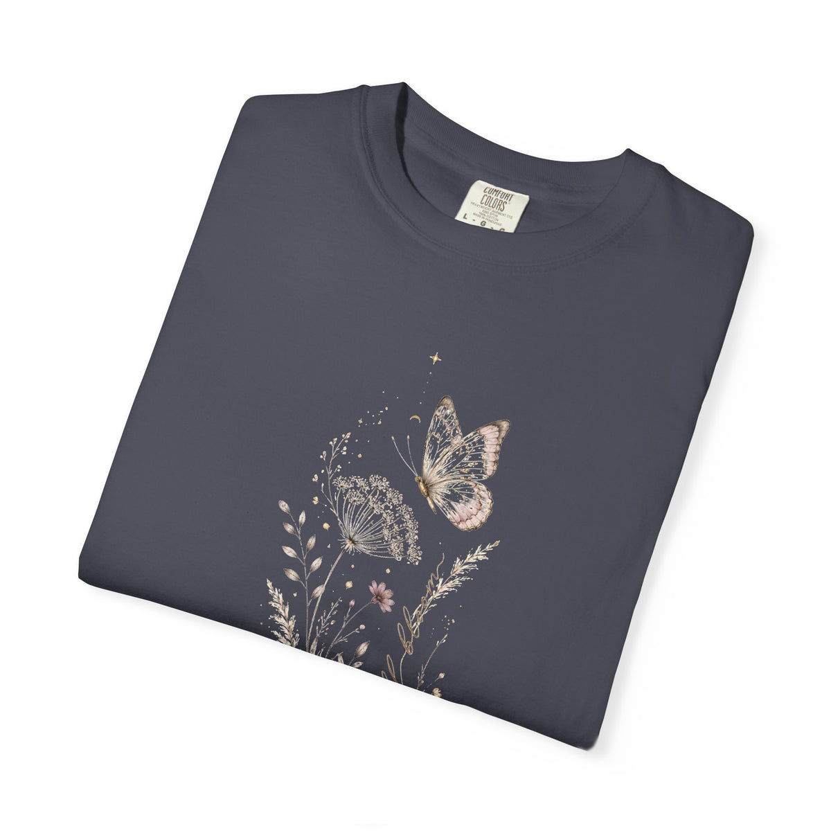 Nocturne Bloom Butterfly T-Shirt — Premium Cotton