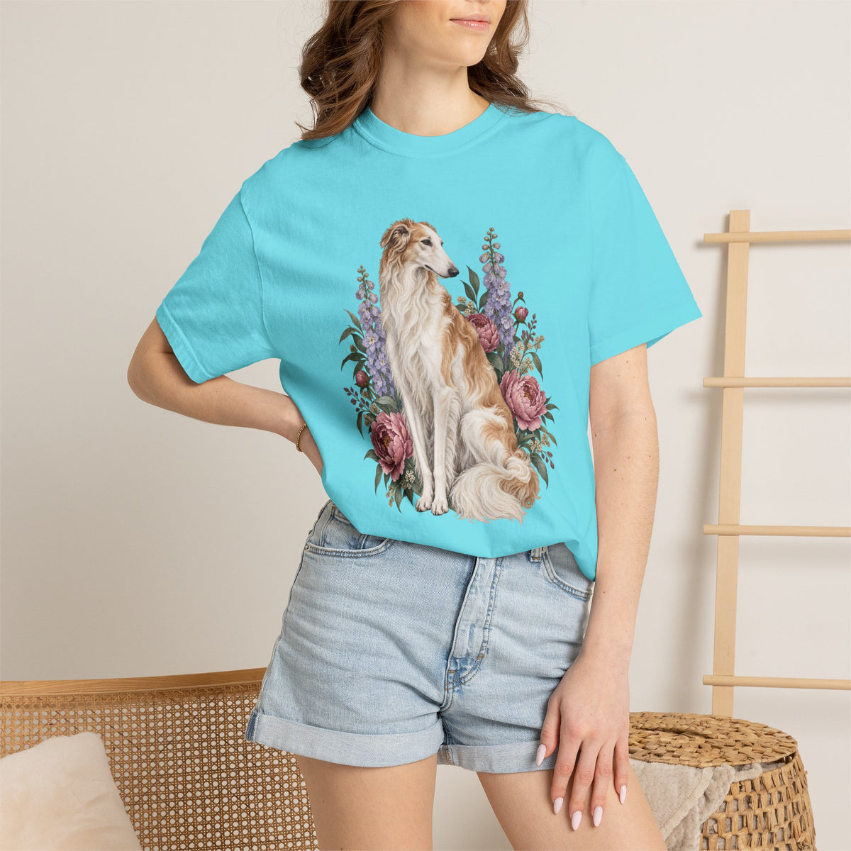 Borzoi T-Shirt — Poetry in Bloom