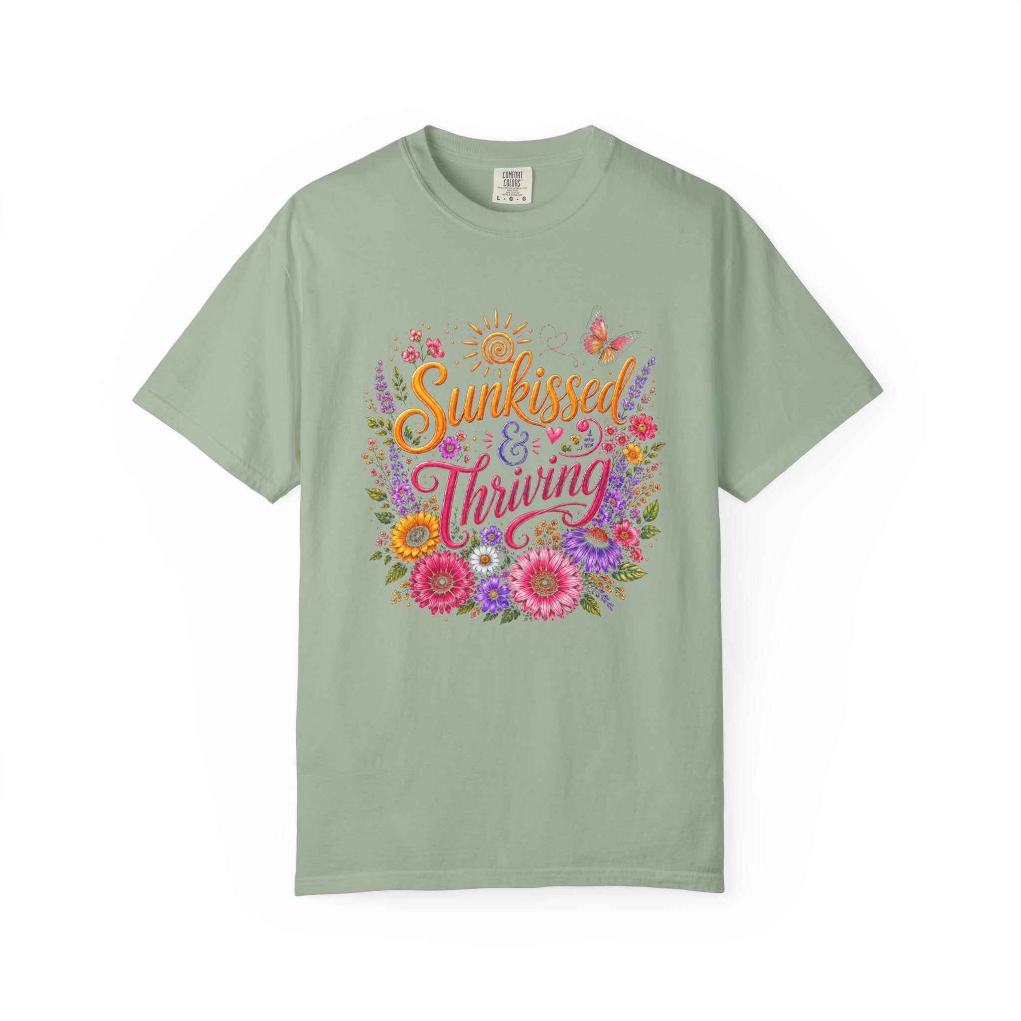 Sunkissed & Thriving - Retro Floral Summer Tee