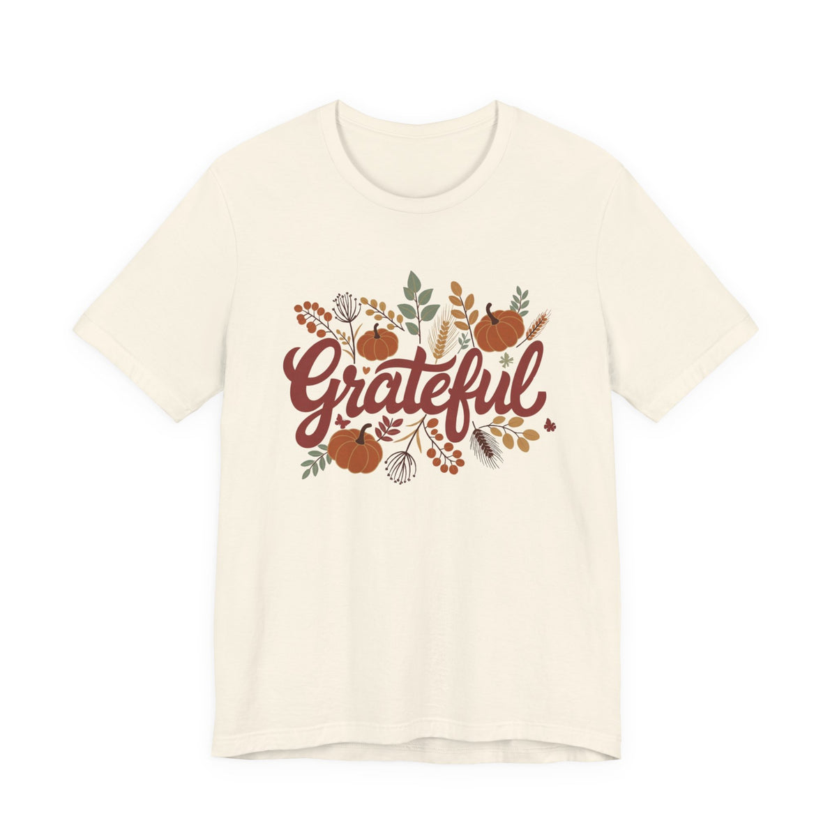 Grateful Floral T-Shirt — Garment-Dyed Cotton