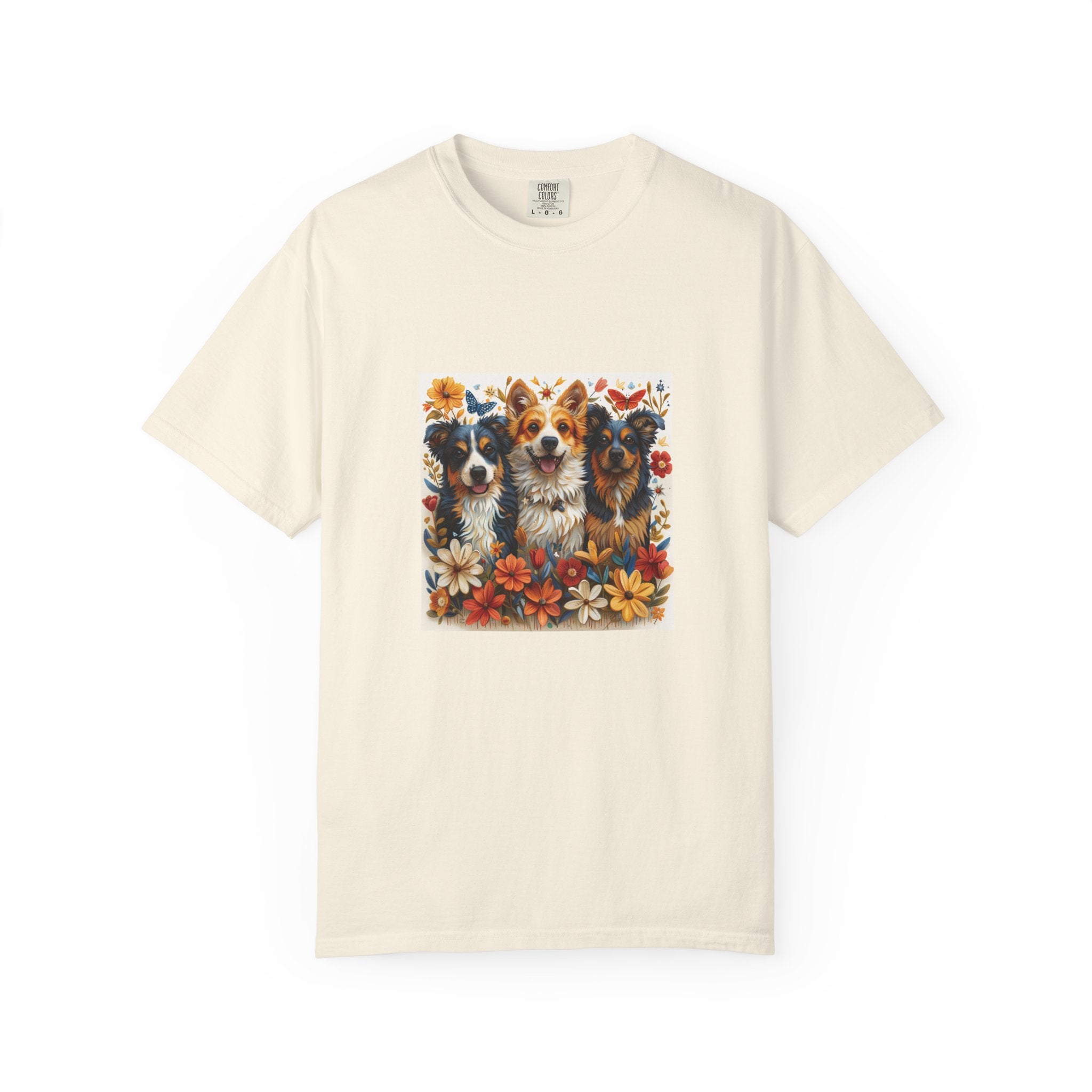 Dog Lover botanical dogs shirt lifestyle mockup