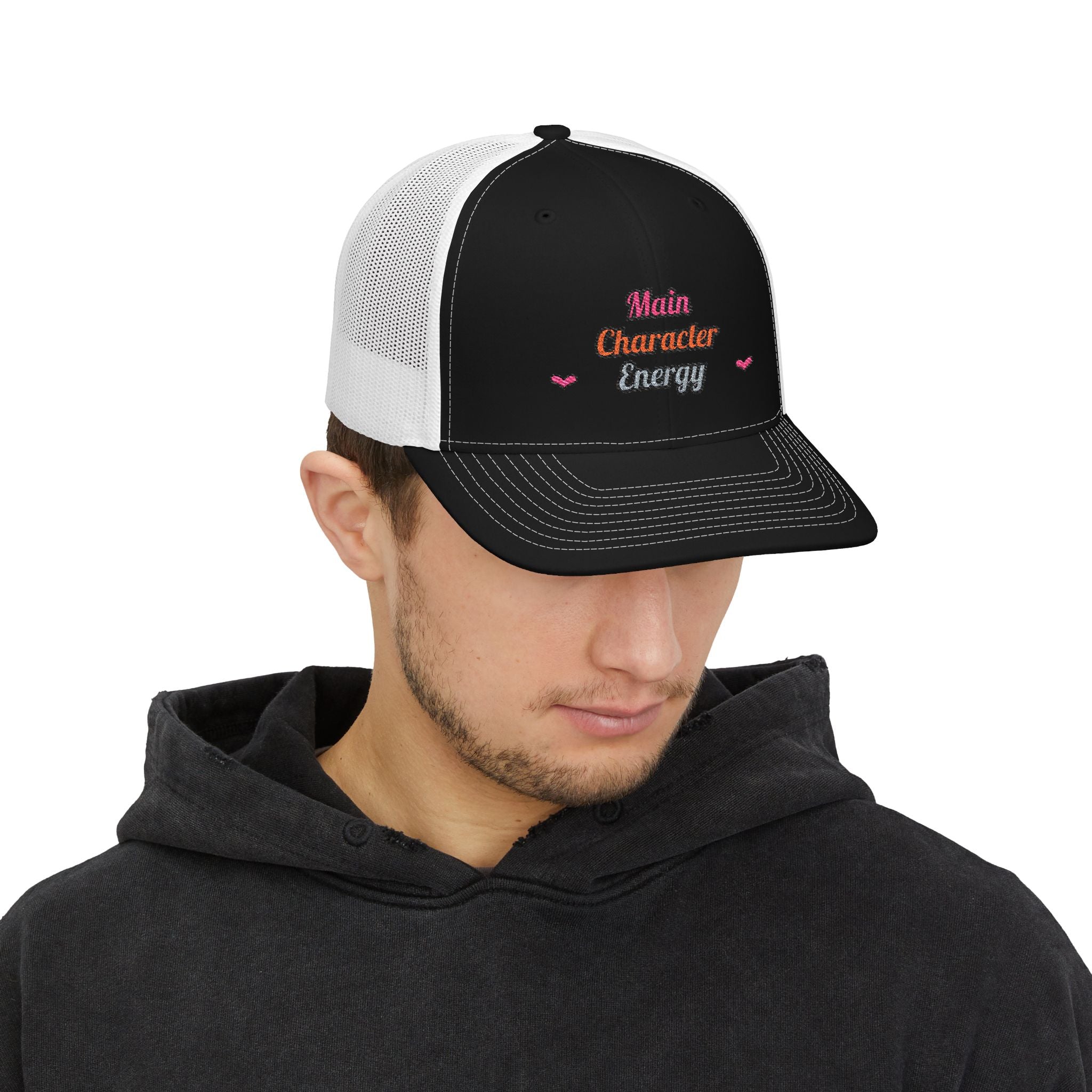 Main Character Energy — Embroidered Trucker Hat