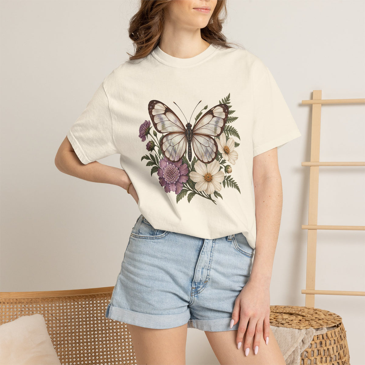 Butterfly Shirt — On Quiet Wings Botanical Tee