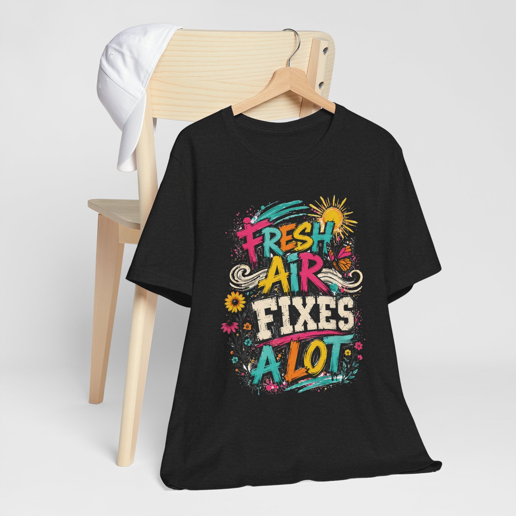 Fresh Air Fixes a Lot T-Shirt — Garment-Dyed Cotton