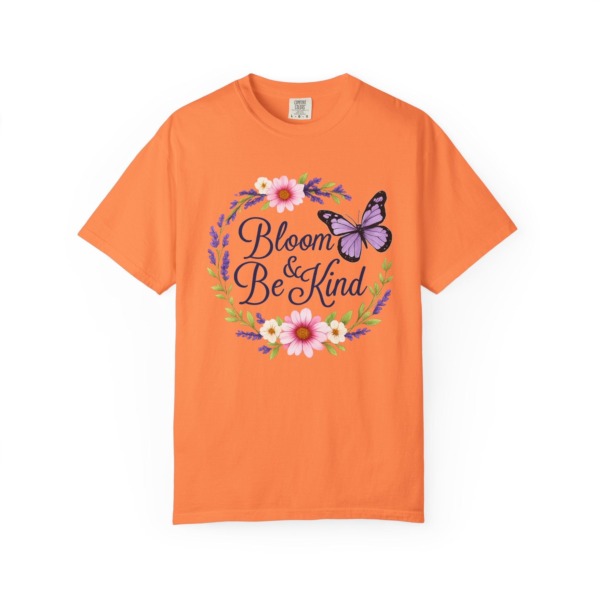 Bloom & Be Kind - Floral Wreath Butterfly Tee