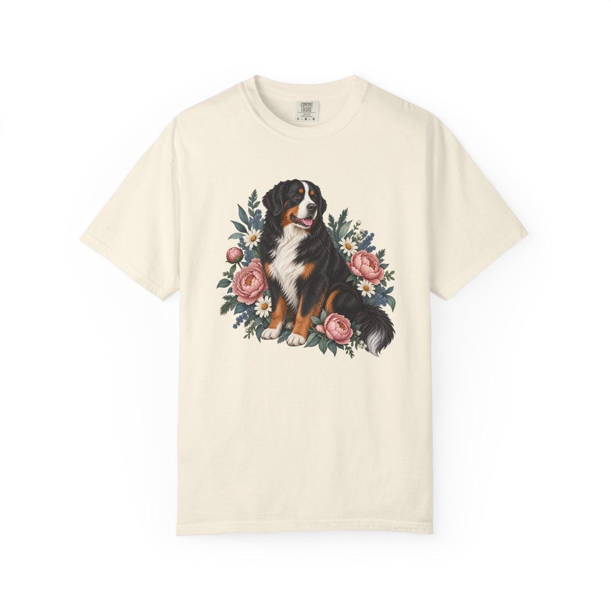 Bernese Mountain Dog T-Shirt — Gentle Giant in Bloom