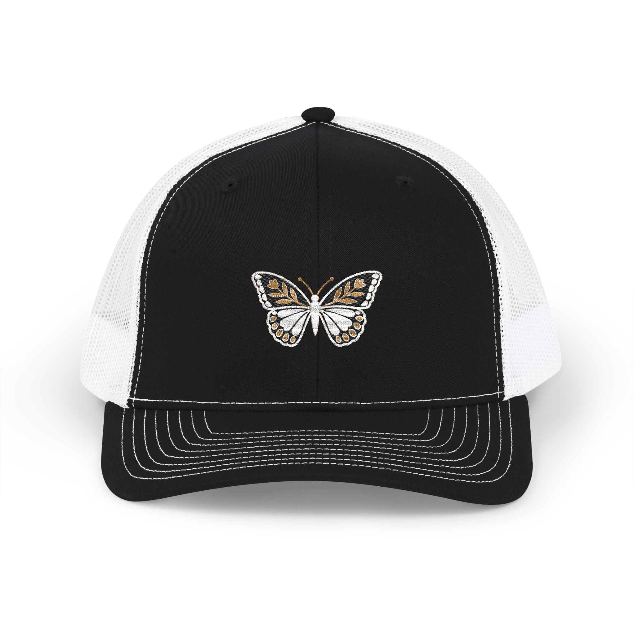 Golden Butterfly — Embroidered Trucker Hat