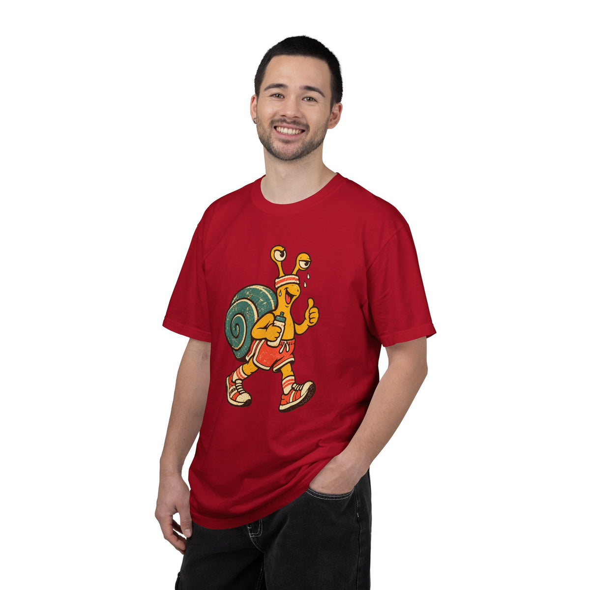 Jogging Snail T-Shirt — Garment-Dyed Cotton