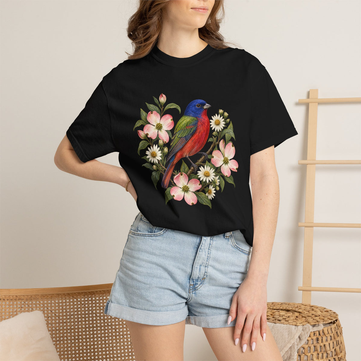 Painted Bunting T-Shirt — A Song in Color
