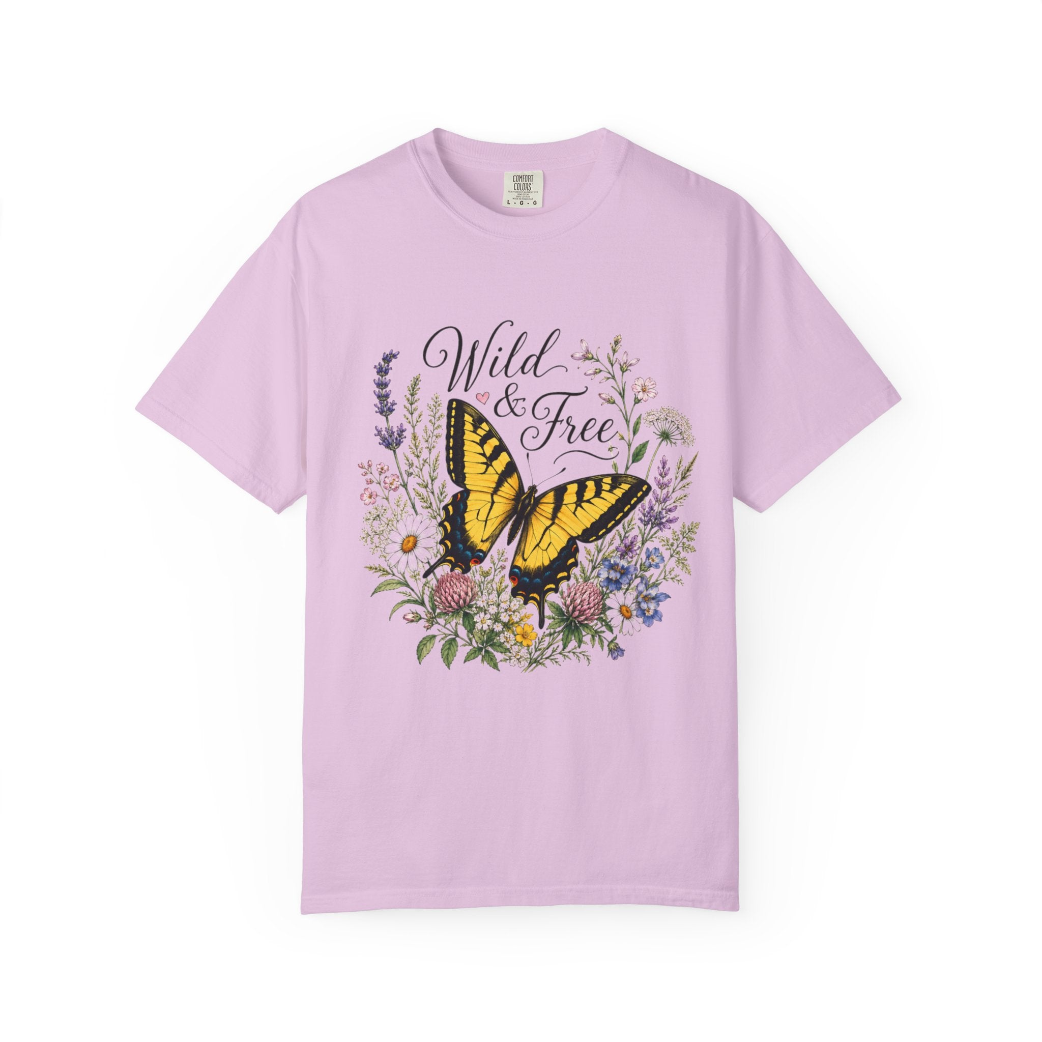 Wild & Free - Butterfly Wildflower Tee