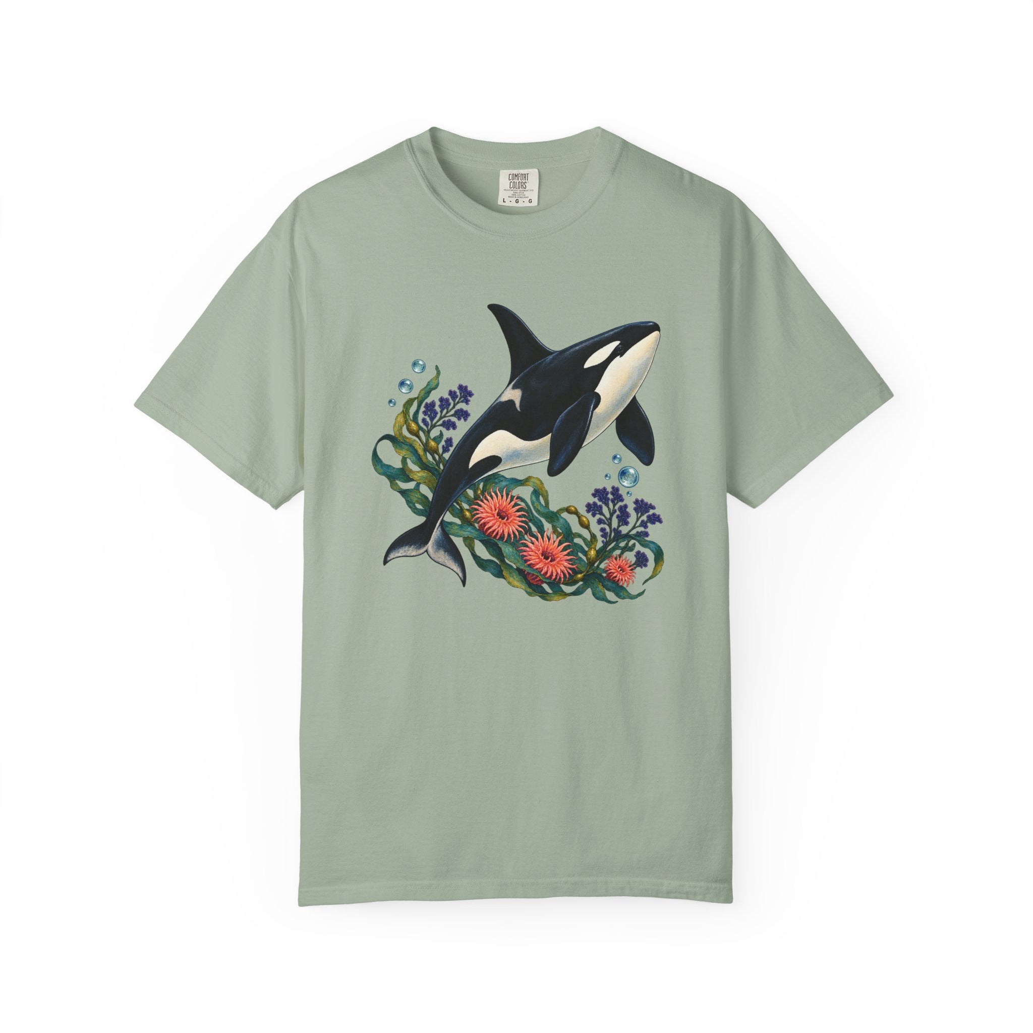 Orca, Kelp & Anemone T-Shirt — Garment-Dyed Cotton