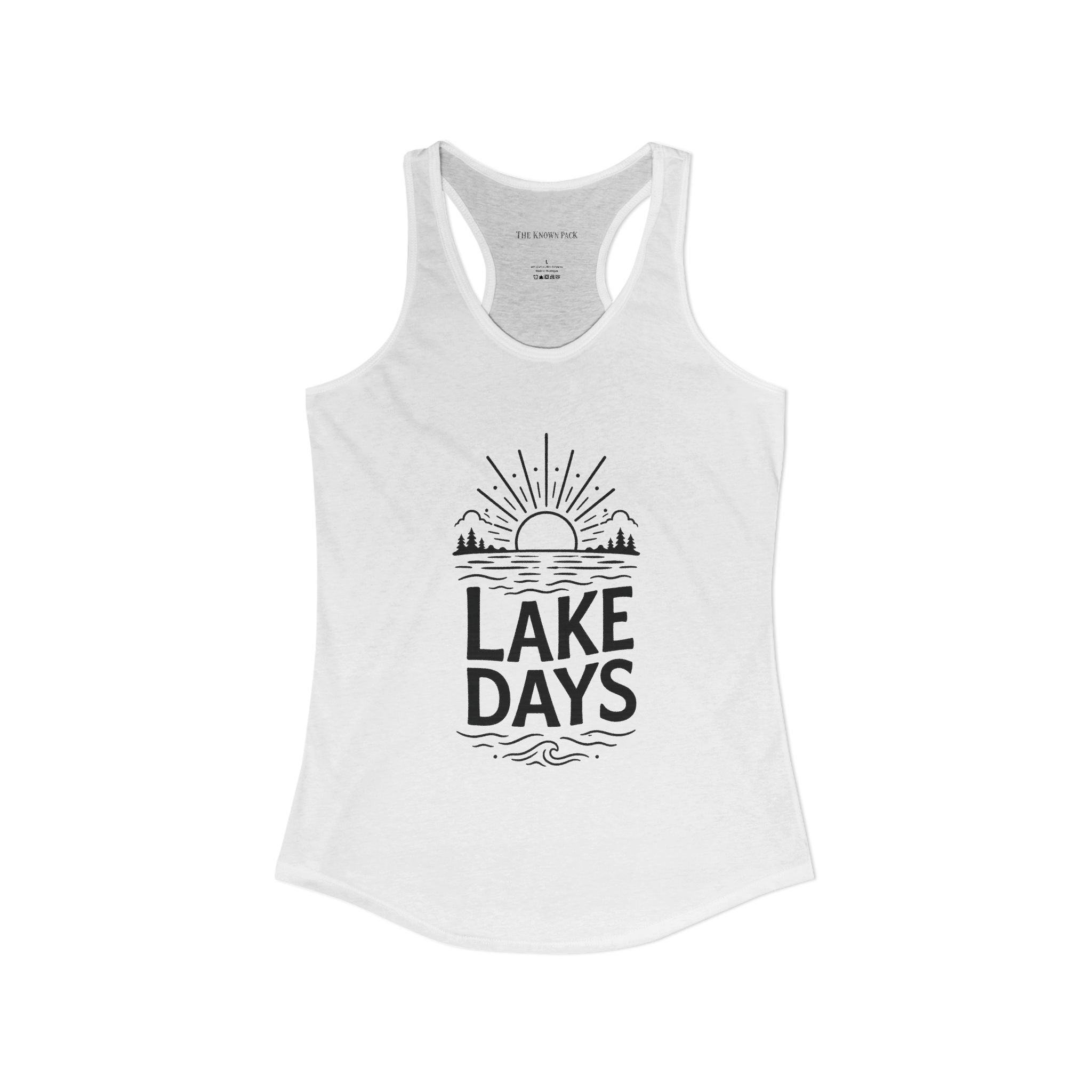 Lake Days — Women's Racerback Tank