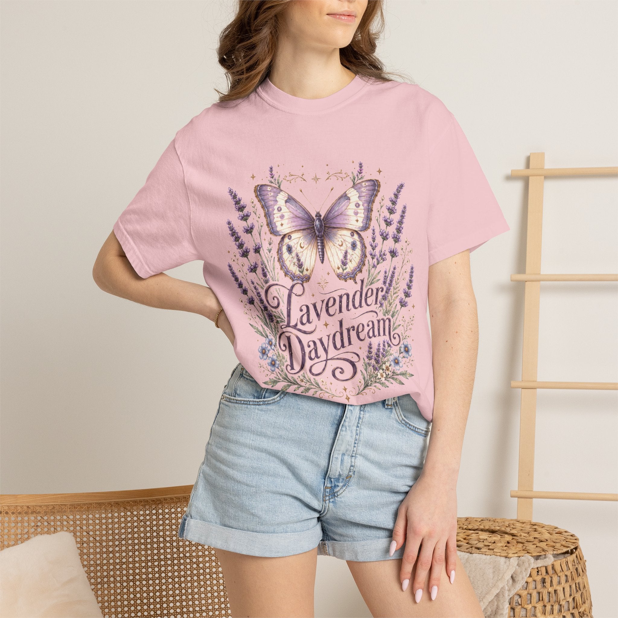 Lavender Daydream - Butterfly & Lavender Botanical Tee
