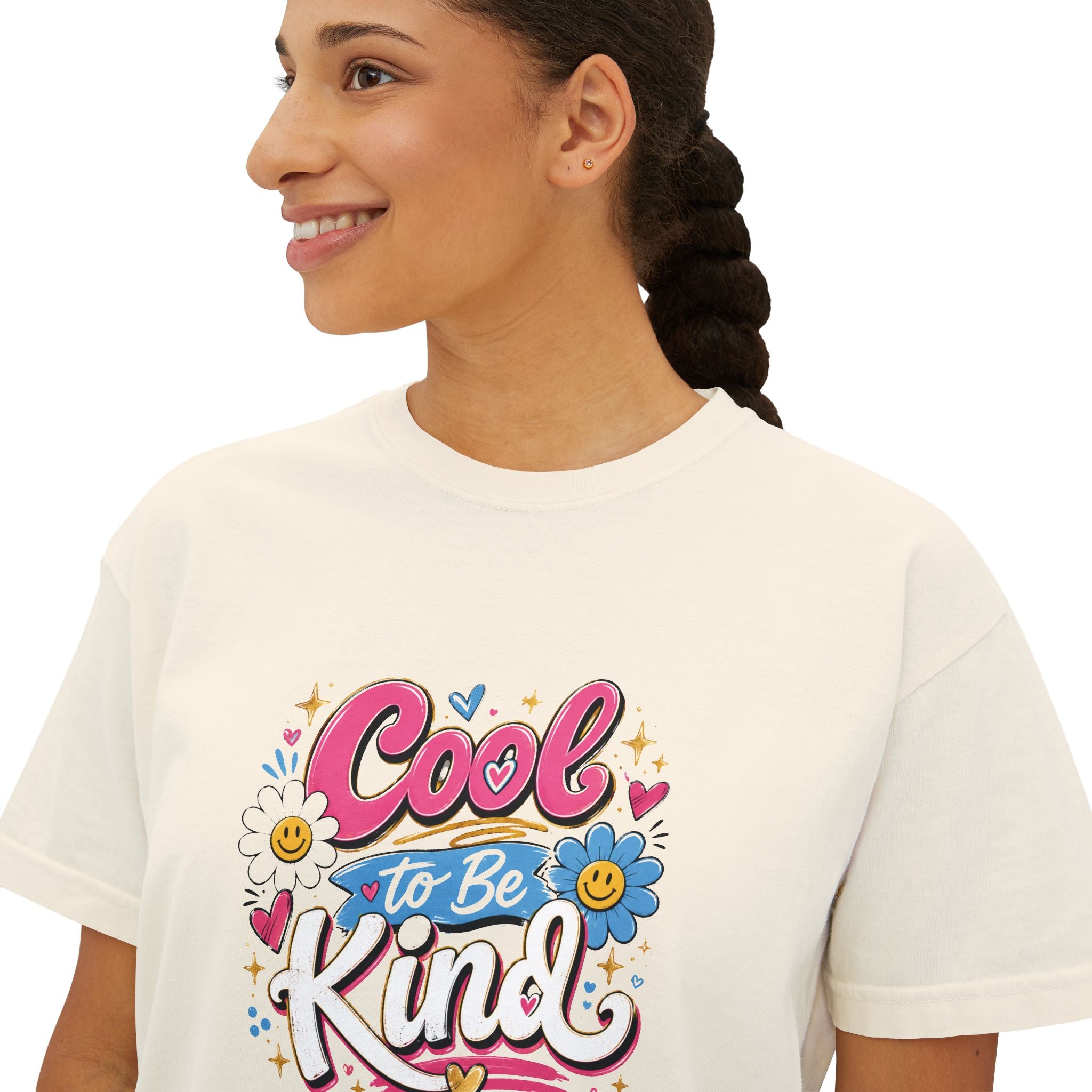 Cool to Be Kind — Boxy Cropped Tee