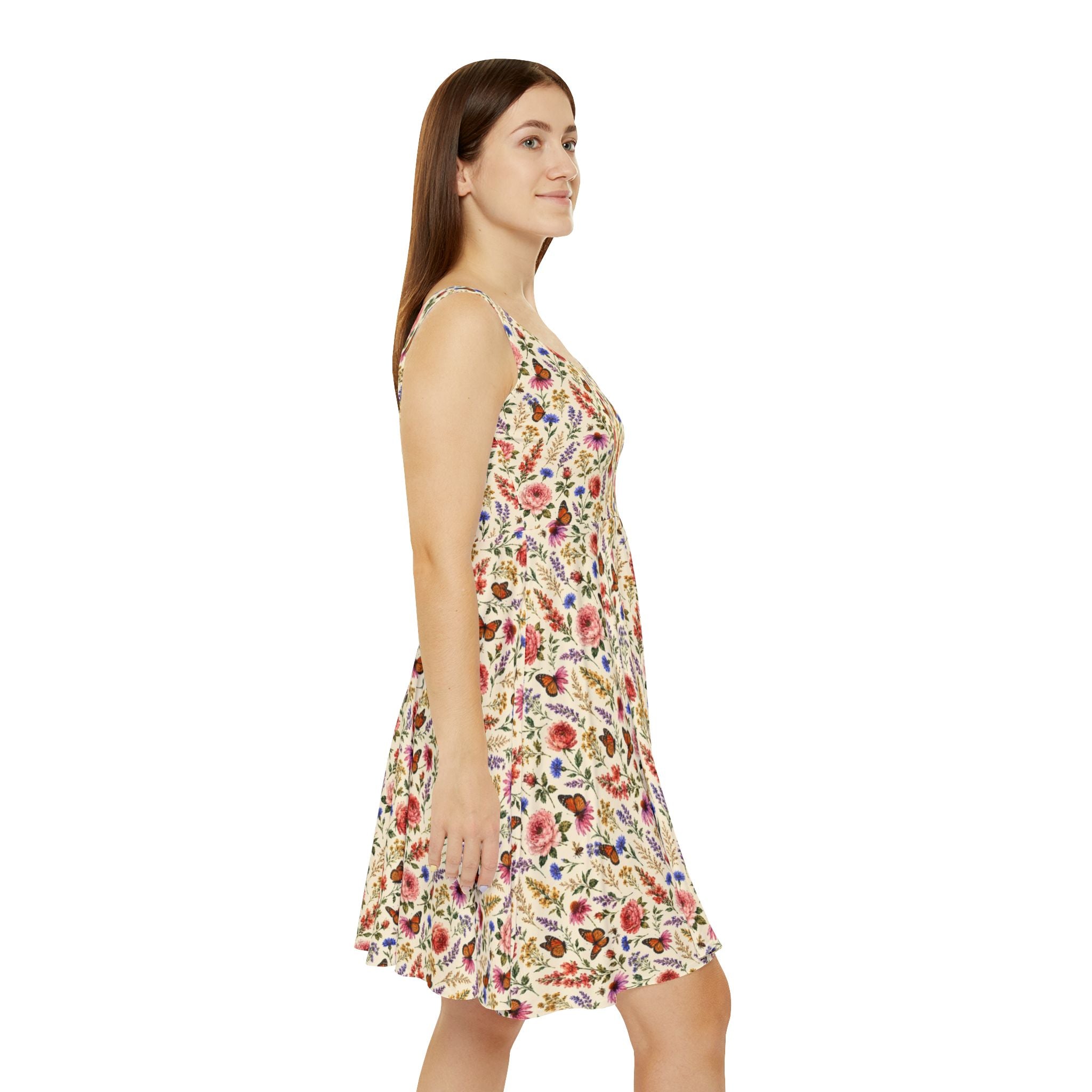 Morning Meadow Watercolor Wildflower Dress