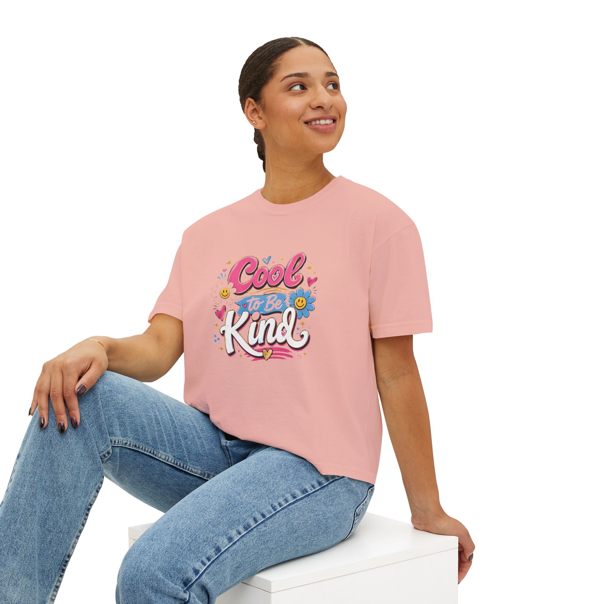 Cool to Be Kind — Boxy Cropped Tee