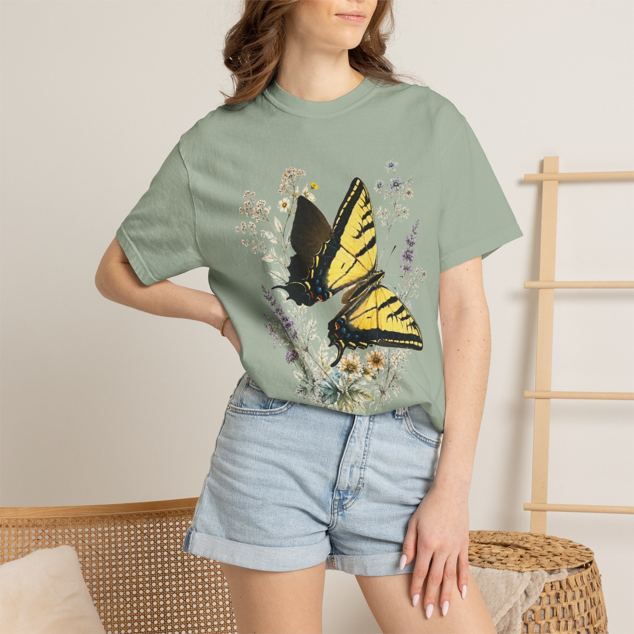 Swallowtail Butterfly - Botanical Wildflower Tee